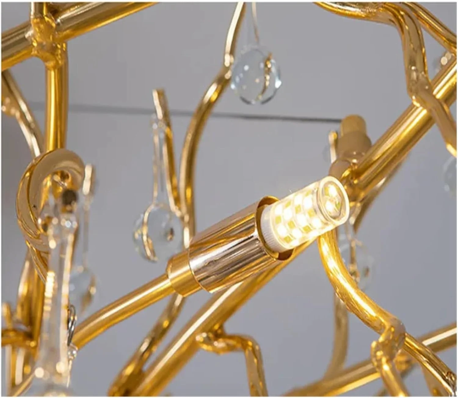 لوستر کریستالی ال ای دی لوکس، لوستر مدرن مناسب اتاق خواب، آشپزخانه، اتاق غذاخوری و اتاق نشیمن