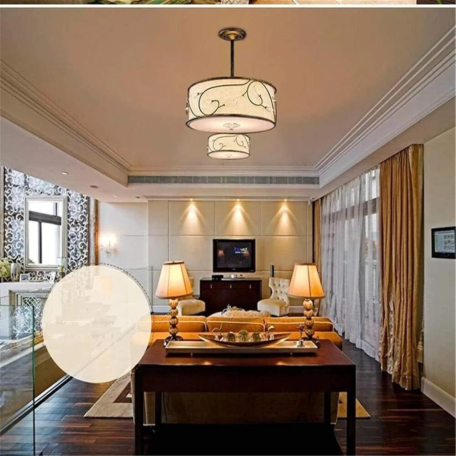 لوستر کریستالی اتاق خواب LED ساده رستوران لوستر کریستالی مدرن مینیمالیستی پارچه ای چراغ های فرفورژه کوچک - 3 سرپیچ طعم عالی