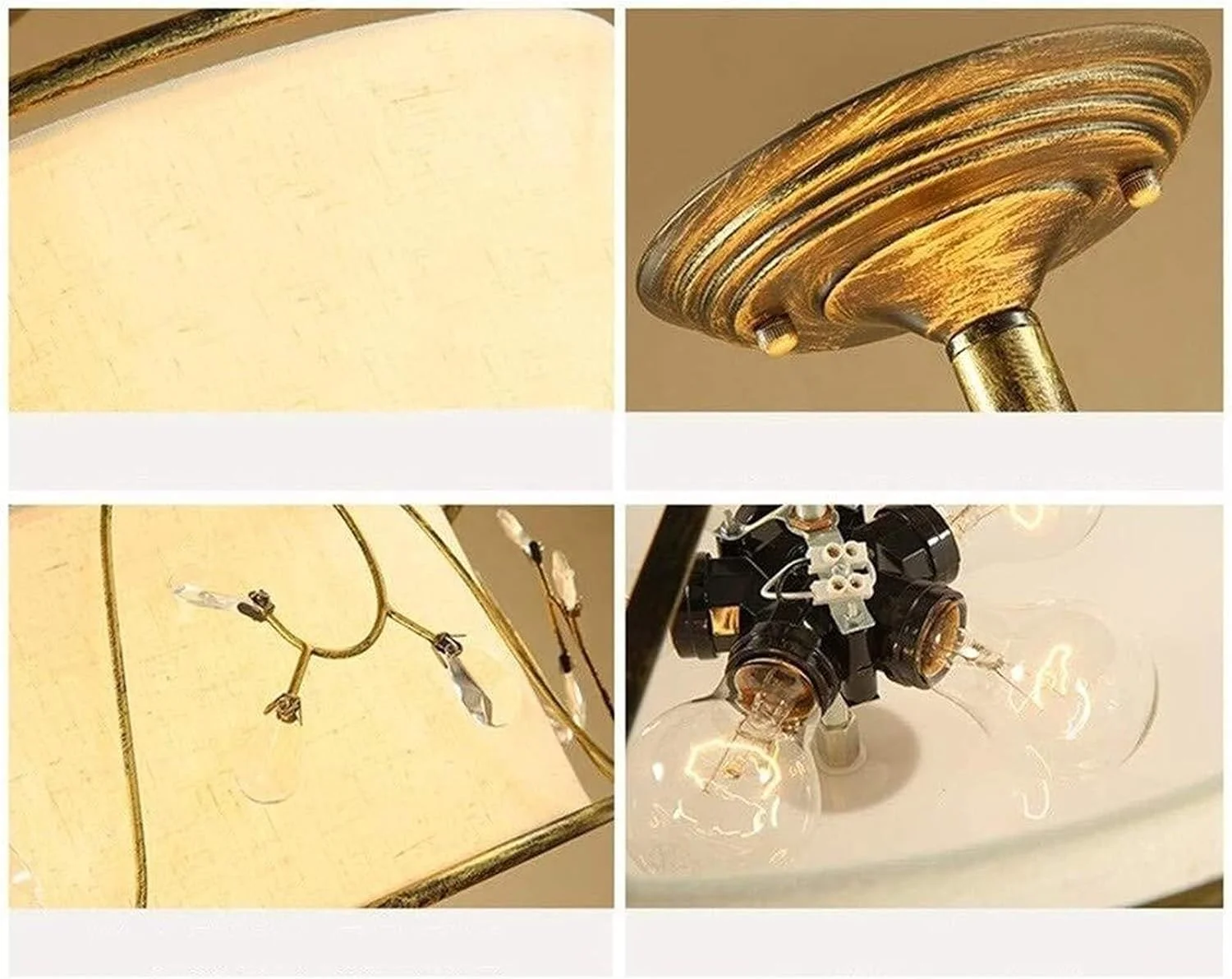 لوستر کریستالی اتاق خواب LED ساده رستوران لوستر کریستالی مدرن مینیمالیستی پارچه ای چراغ های فرفورژه کوچک - 3 سرپیچ طعم عالی