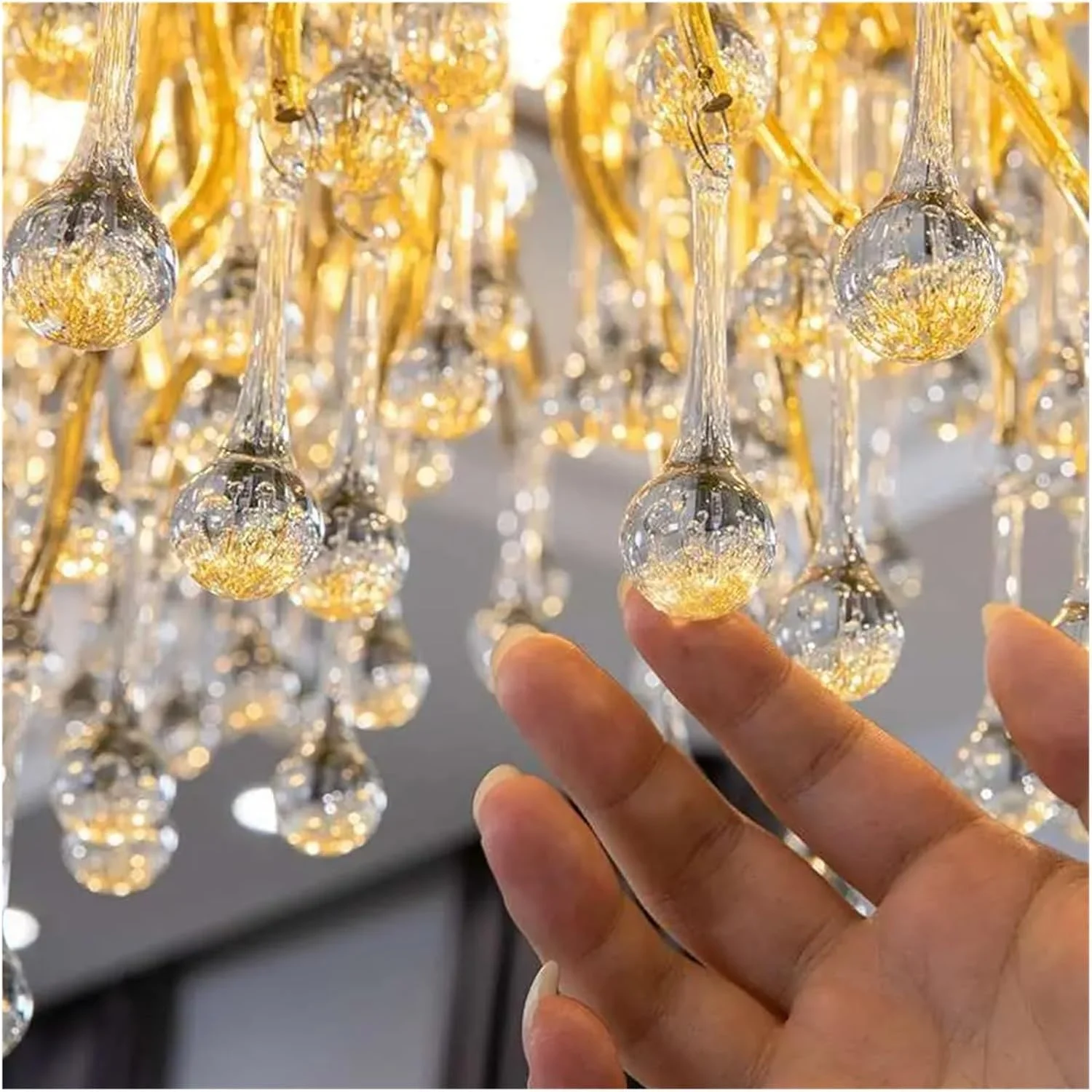 لوستر کریستالی ال ای دی لوکس، لوستر مدرن مناسب اتاق خواب، آشپزخانه، اتاق غذاخوری و اتاق نشیمن