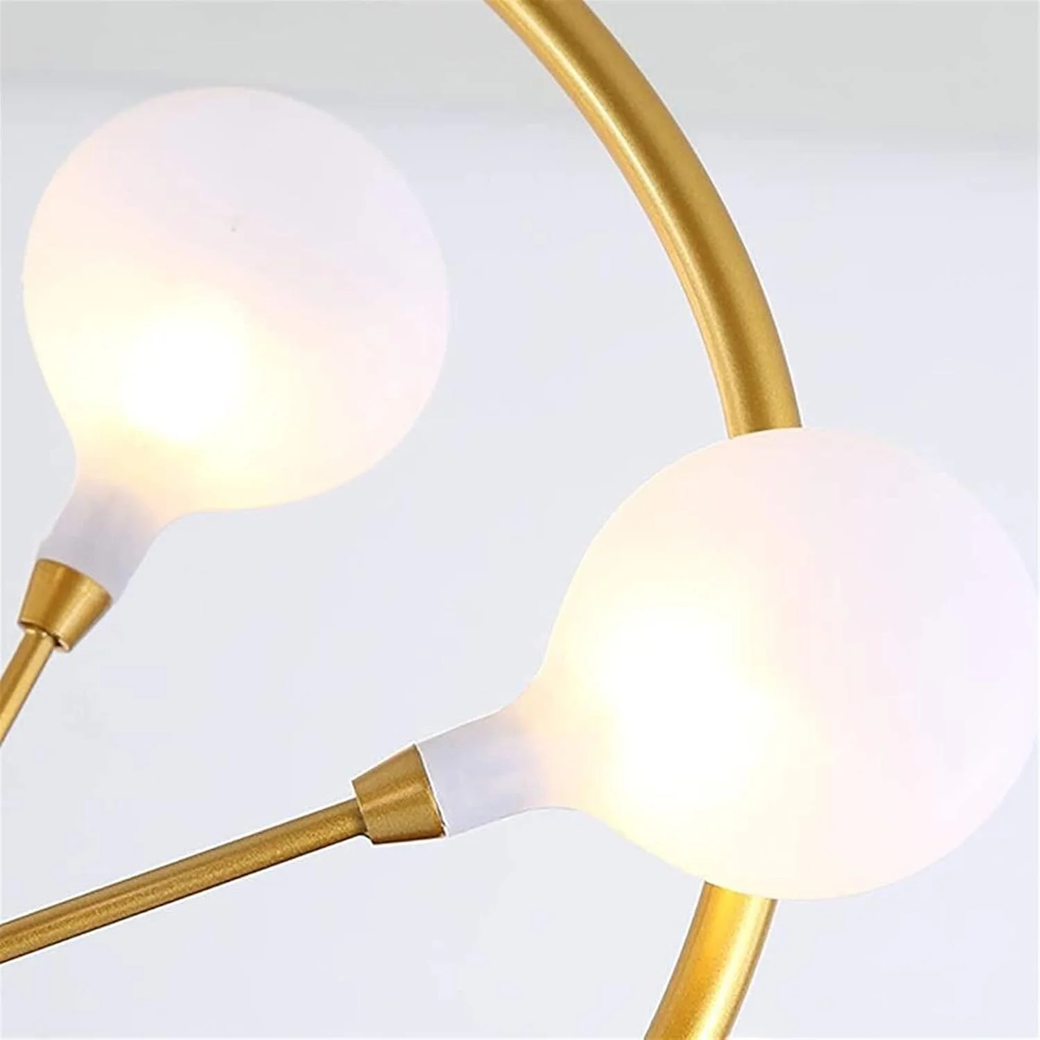 لوستر/چراغ مدرن خلاقانه LED طرح گل طلایی با قابلیت تنظیم سه رنگ نور، جنس آهن + آکریلیک مناسب اتاق خواب، نشیمن، رستوران، اتاق مطالعه، شیک و زیبا