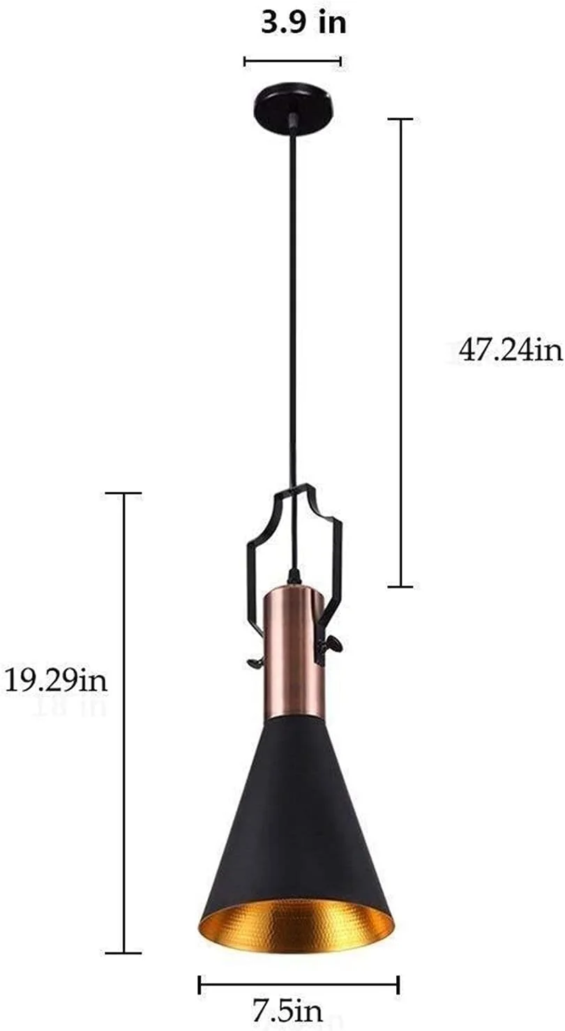 لوستر سه تکه فرفورژه رترو خلاقانه، مناسب برای بار، رستوران و مغازه