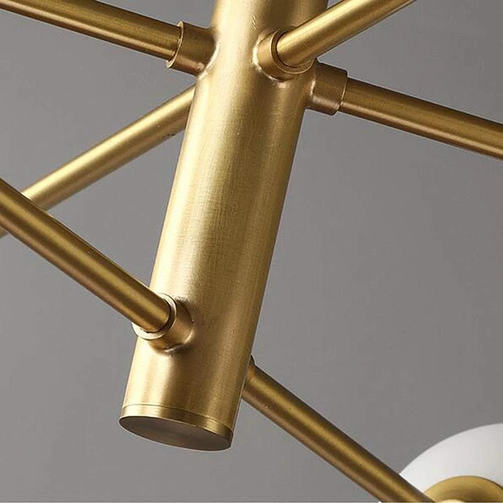 لوسترهای مدرن اسپوتنیک 6 چراغ مناسب برای اتاق ناهارخوری، خانه، ورودی، لوستر