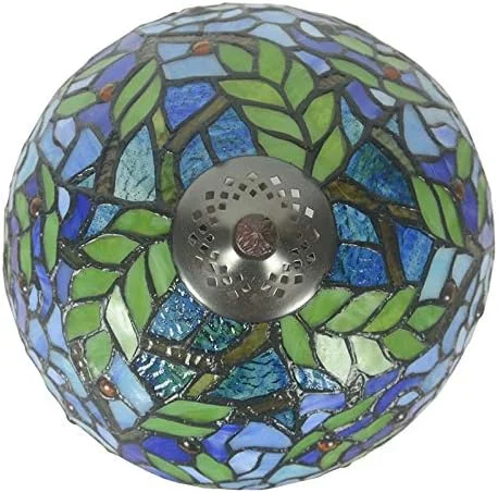 لوستر، آویز ویستریا بنفش شیشه ای رنگی به سبک تیفانی با آباژور دست ساز، مناسب برای تزئین اتاق لوستر، آویز ویستریا بنفش شیشه ای رنگی به سبک تیفانی با آباژور دست ساز، مناسب برای تزئین اتاق
