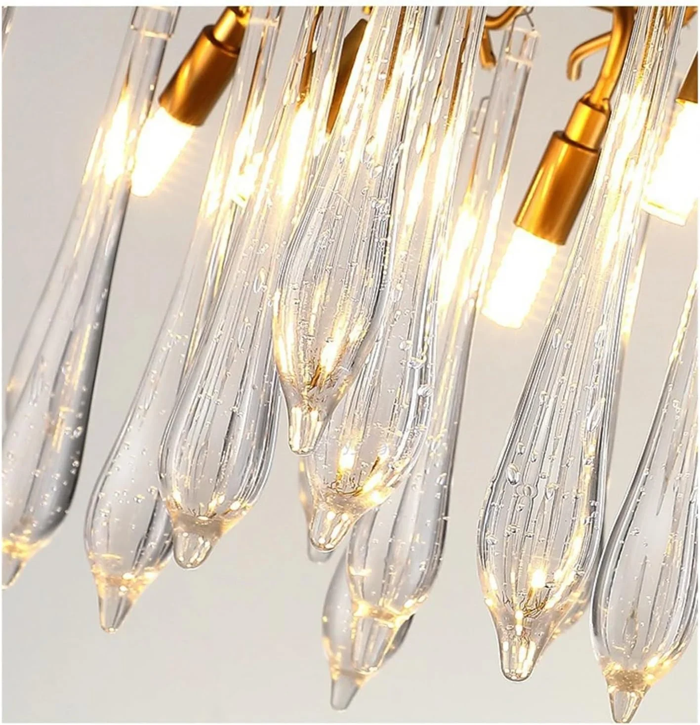 لوسترهای آویز سقفی شیشه ای، چراغ های LED لوکس، آویزهای طلایی مدرن، مناسب برای دکوراسیون منزل، دکوراسیون مدرن اتاق غذاخوری، تک رنگ - 100 سانتی متر لوسترهای آویز سقفی شیشه ای، چراغ های LED لوکس، آویزهای طلایی مدرن، مناسب برای دکوراسیون منزل، دکوراسیون مدرن اتاق غذاخوری، تک رنگ - 100 سانتی متر