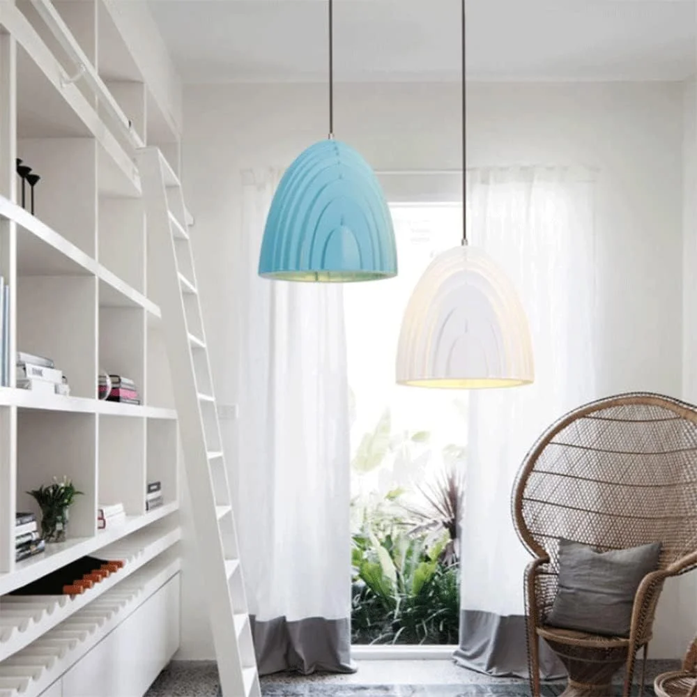 لوستر با رنگ سفارشی - چراغ آویز فلزی لوستر آویز صنعتی