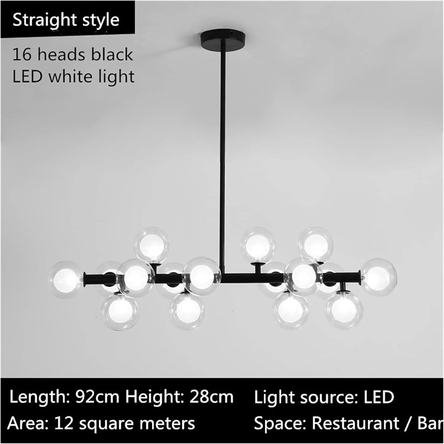 لوسترهای ال ای دی، لوسترهای آویز شیشه ای ال ای دی مدرن سازگار با اتاق نشیمن، اتاق غذاخوری، آشپزخانه، لوسترهای آویز طلایی/مشکی، دکور مدرن، نور گرم لوسترهای ال ای دی، لوسترهای آویز شیشه ای ال ای دی مدرن سازگار با اتاق نشیمن، اتاق غذاخوری، آشپزخانه، لوسترهای آویز طلایی/مشکی، دکور مدرن، نور گرم