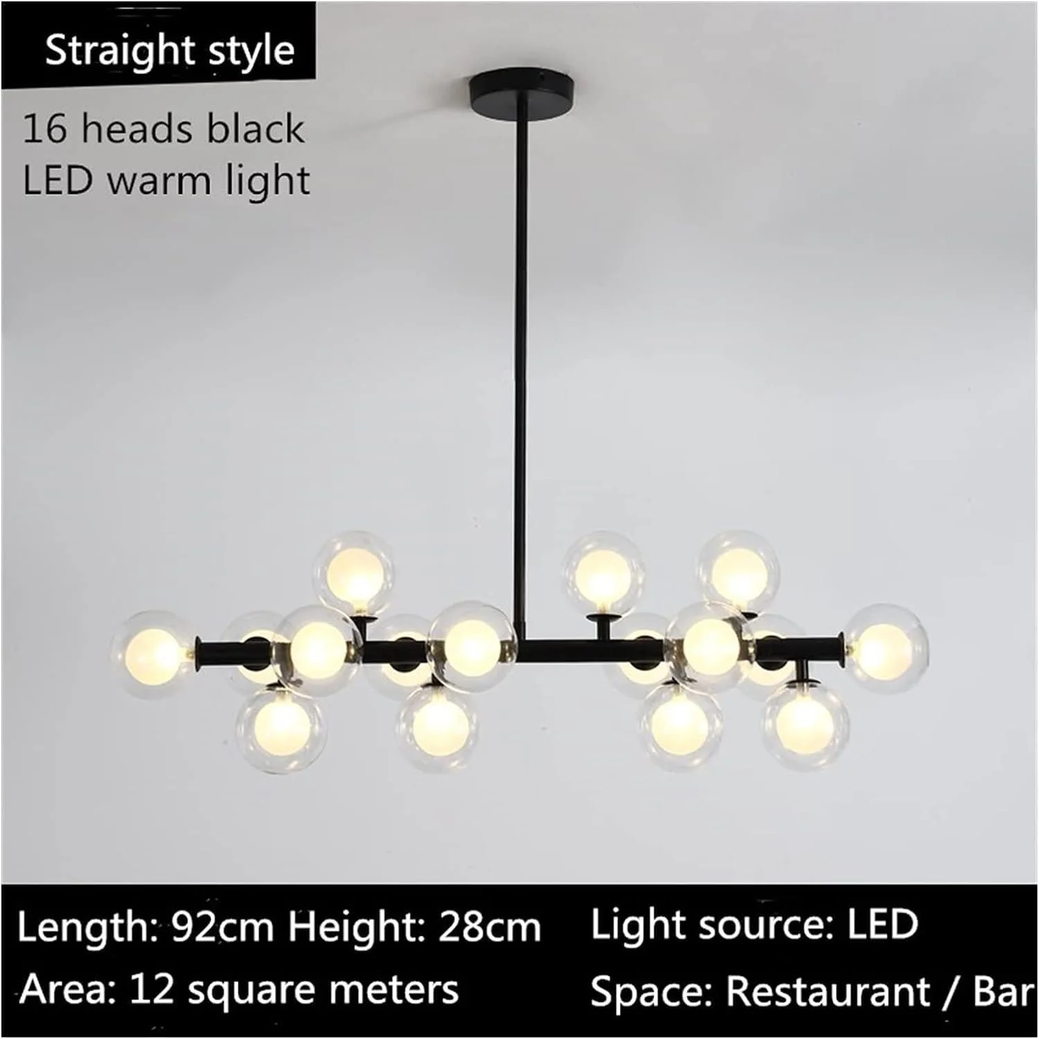 لوسترهای ال ای دی، لوسترهای معلق شیشه ای ال ای دی مدرن سازگار با اتاق نشیمن، اتاق غذاخوری، آشپزخانه، لوسترهای آویز طلایی/مشکی، دکور مدرن، نور گرم لوسترهای ال ای دی، لوسترهای معلق شیشه ای ال ای دی مدرن سازگار با اتاق نشیمن، اتاق غذاخوری، آشپزخانه، لوسترهای آویز طلایی/مشکی، دکور مدرن، نور گرم