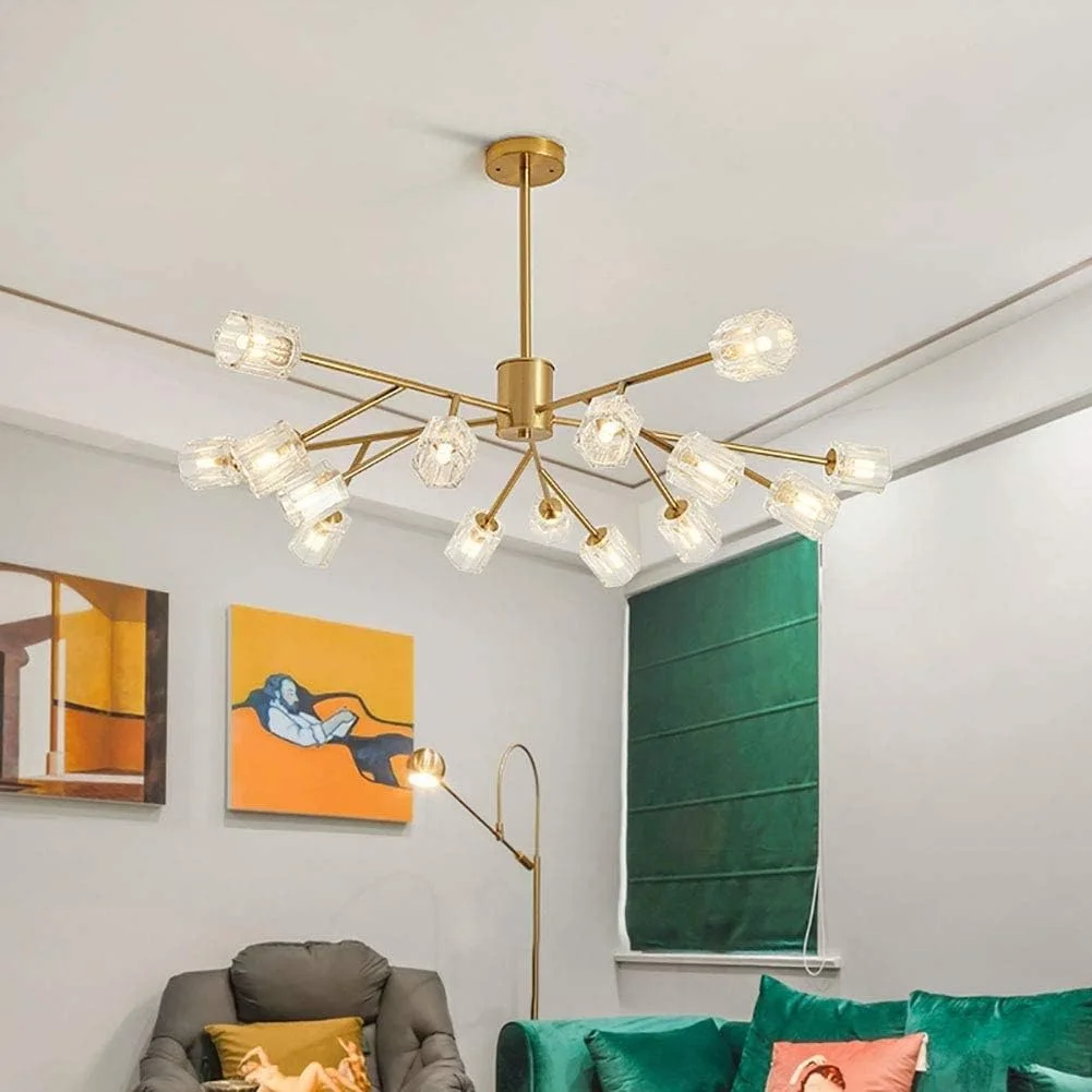 Modern Chandeliers Pendant Light Contemporary G9 Branch Chandeliers Gold Ceiling Light Fixtures,Modern Decor,Gold-15 head Modern Chandeliers Pendant Light Contemporary G9 Branch Chandeliers Gold Ceiling Light Fixtures,Modern Decor,Gold-15 head