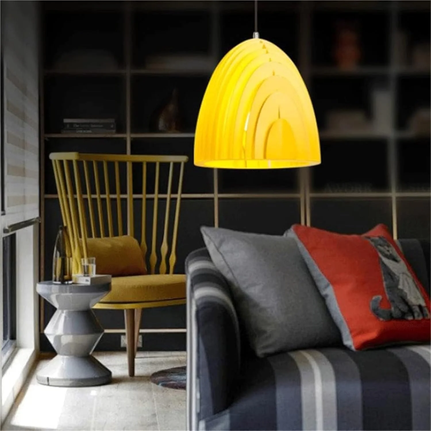 لوستر با رنگ سفارشی - چراغ آویز فلزی، لوستر آویز صنعتی