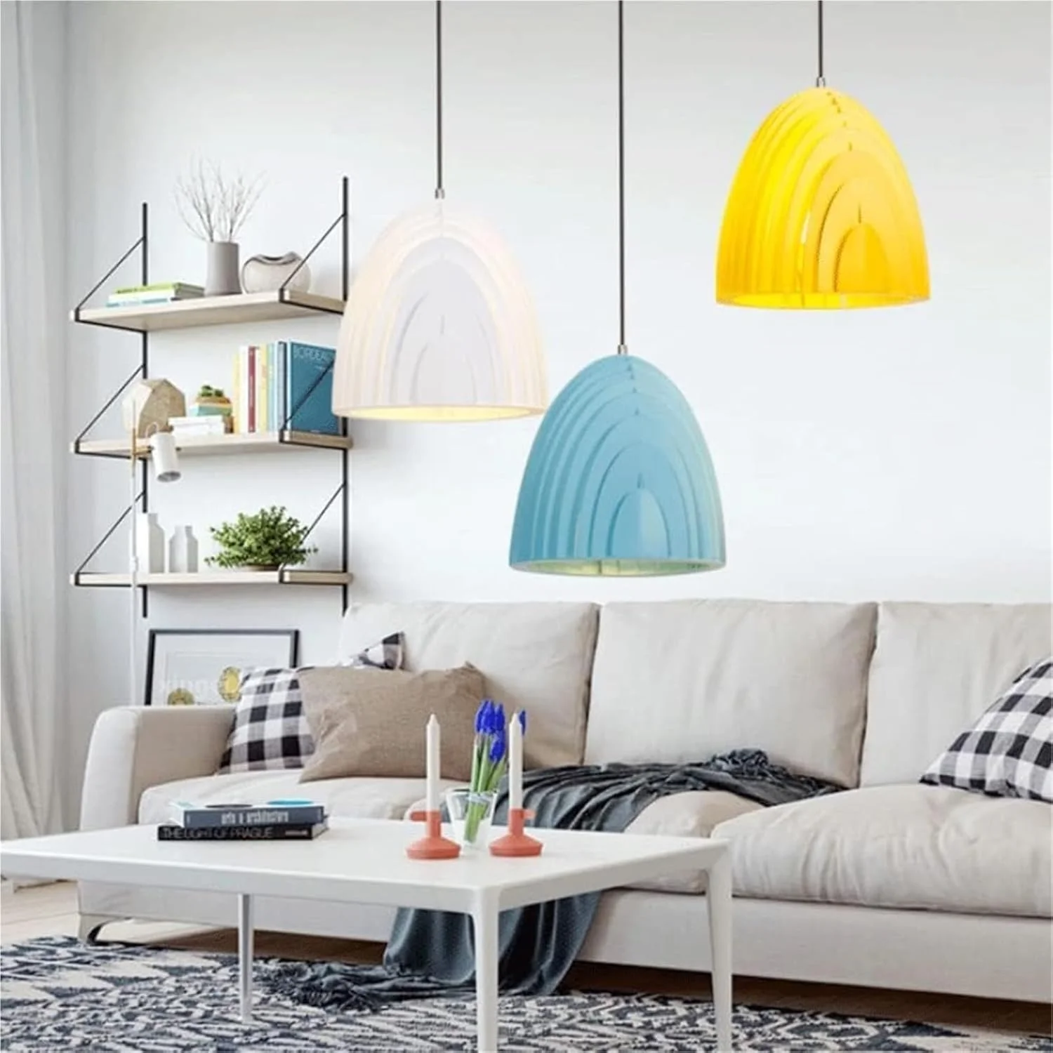 لوستر با رنگ سفارشی - چراغ آویز فلزی لوستر آویز صنعتی