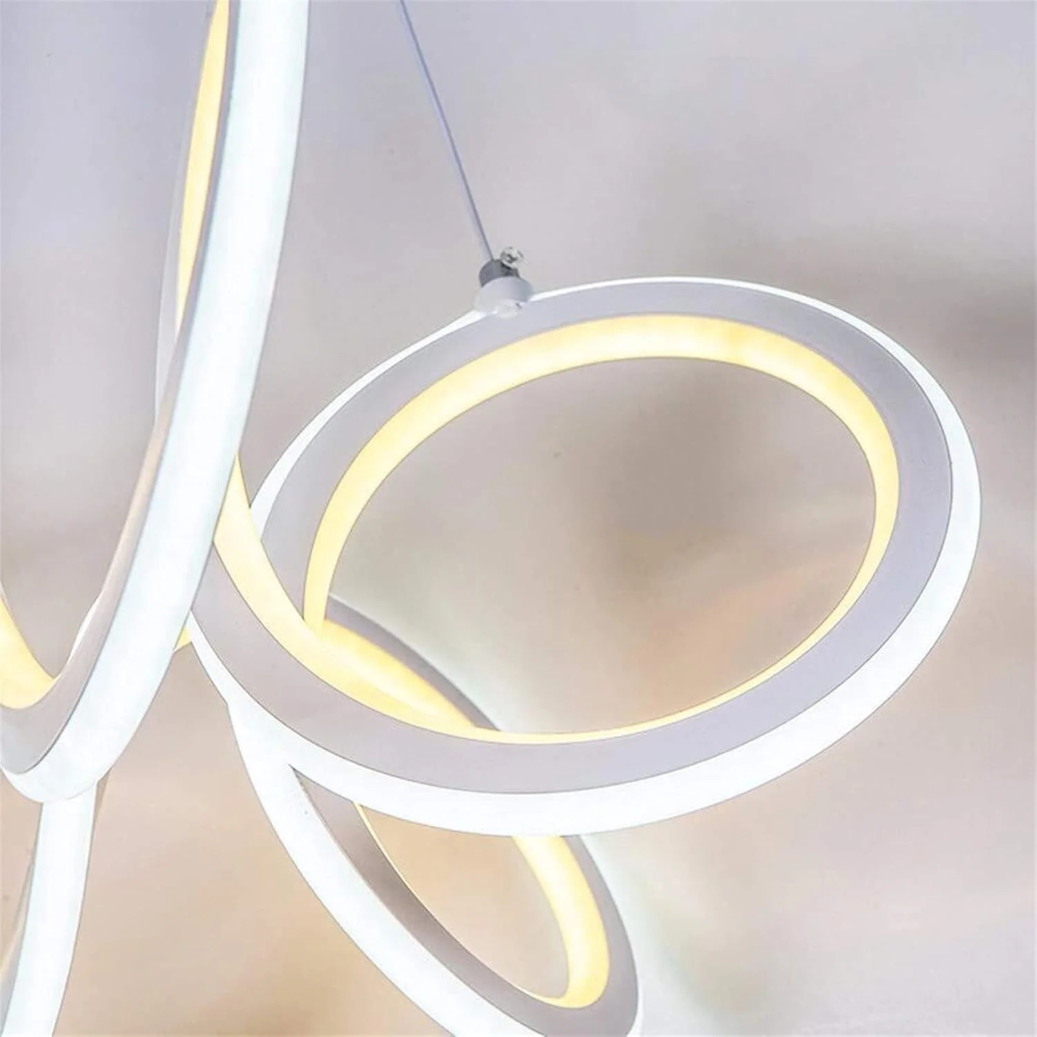 لوسترهای ال ای دی خلاقانه، لوستر سقفی مدرن و مینیمالیستی آهن و سیلیکون مناسب میز ناهارخوری و کافه، نور سفید و نور گرم با نورپردازی دو طرفه لوسترهای ال ای دی خلاقانه، لوستر سقفی مدرن و مینیمالیستی آهن و سیلیکون مناسب میز ناهارخوری و کافه، نور سفید و نور گرم با نورپردازی دو طرفه