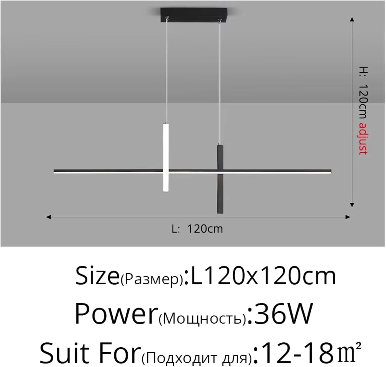 لوسترهای ال ای دی اتاق ناهارخوری مدرن مینیمالیستی نوردیک اتاق خواب چراغ های آویز اتاق ناهارخوری نوار بلند ایتالیایی لامپ های روشنایی داخلی، مدرن، مشکی-3-رنگ_B 120CM