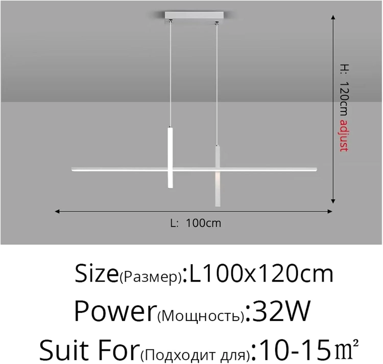 لوسترهای ال ای دی اتاق ناهارخوری مدرن مینیمالیستی نوردیک اتاق خواب چراغ های آویز اتاق ناهارخوری نوار بلند ایتالیایی لامپ های روشنایی داخلی، مدرن، سفید-3-رنگ B 100CM