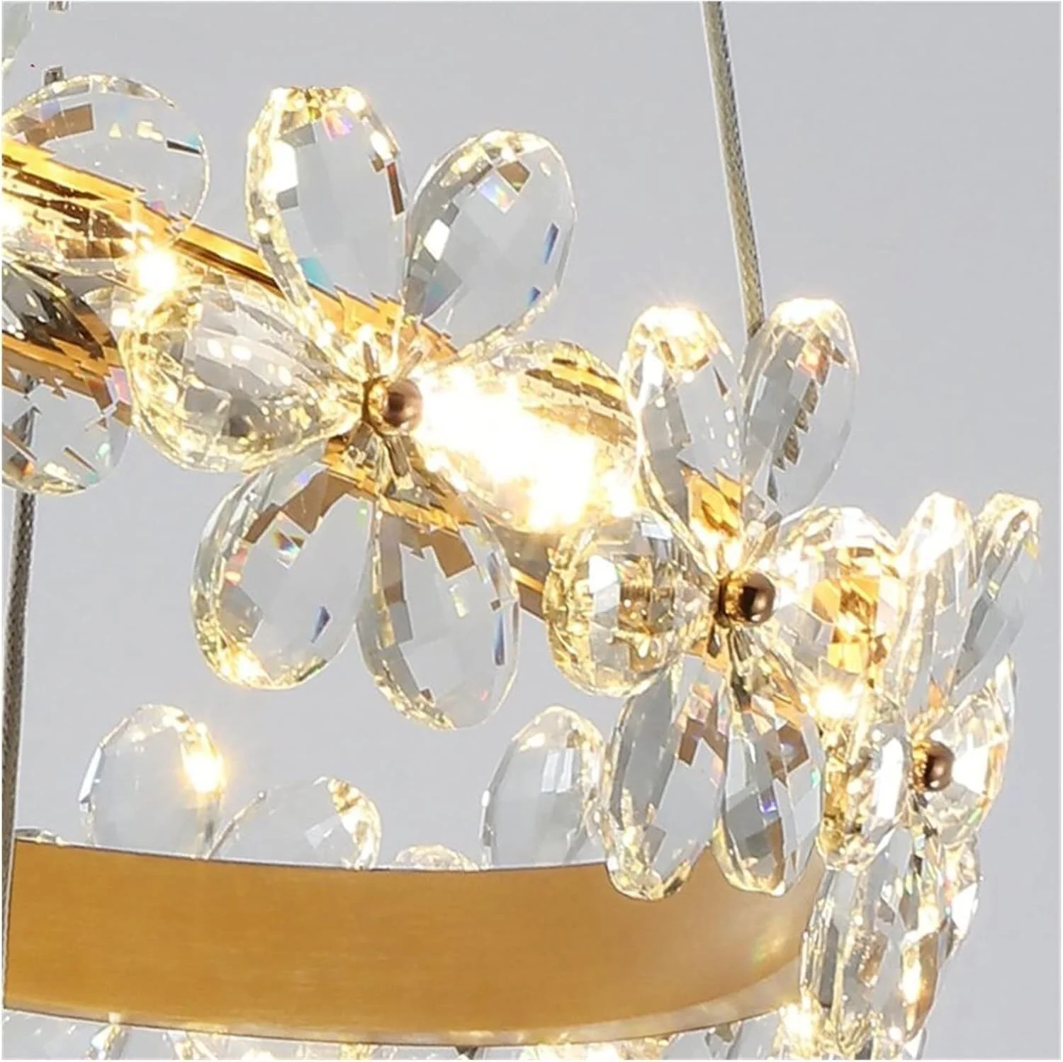 لوستر کریستالی طلایی با لامپ ال ای دی مناسب برای اتاق خواب، ناهارخوری، اتاق نشیمن، لوستر دکوری مدرن ال ای دی، دکور مدرن، طلایی-D40cm لوستر کریستالی طلایی با لامپ ال ای دی مناسب برای اتاق خواب، ناهارخوری، اتاق نشیمن، لوستر دکوری مدرن ال ای دی، دکور مدرن، طلایی-D40cm