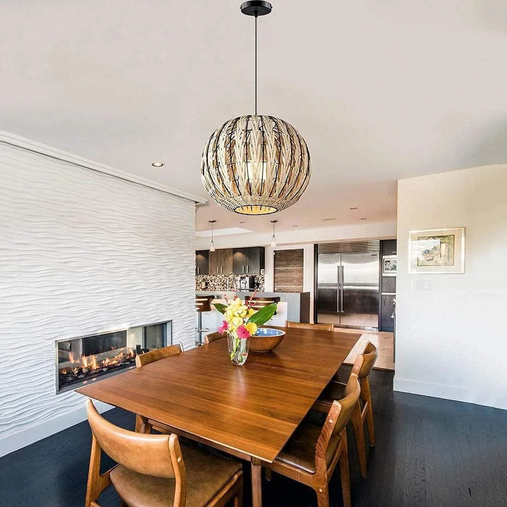 لوستر توپی شکل، آباژور سبد حصیری، چراغ آویز راهرو به سبک بوهو، چراغ سقفی رستوران، لوستر دست ساز طبیعی لوستر توپی شکل، آباژور سبد حصیری، چراغ آویز راهرو به سبک بوهو، چراغ سقفی رستوران، لوستر دست ساز طبیعی