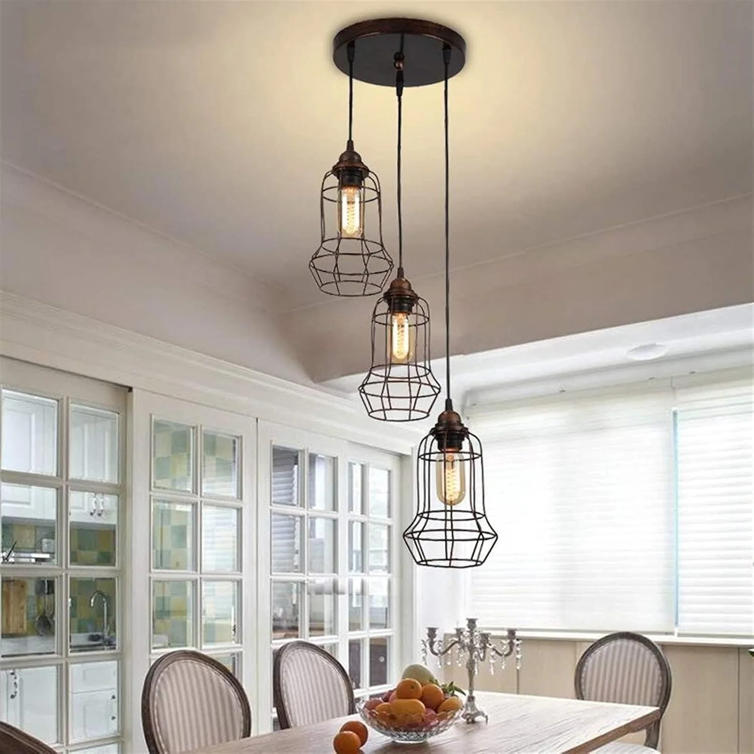 لوسترهای آهنی قدیمی، 3 چراغ صنعتی عتیقه LED بار راهرو لوستر تزئینی چراغ های سقفی کافه آمریکایی فروشگاه لباس میز ناهار خوری چراغ آویز لوسترهای آهنی قدیمی، 3 چراغ صنعتی عتیقه LED بار راهرو لوستر تزئینی چراغ های سقفی کافه آمریکایی فروشگاه لباس میز ناهار خوری چراغ آویز