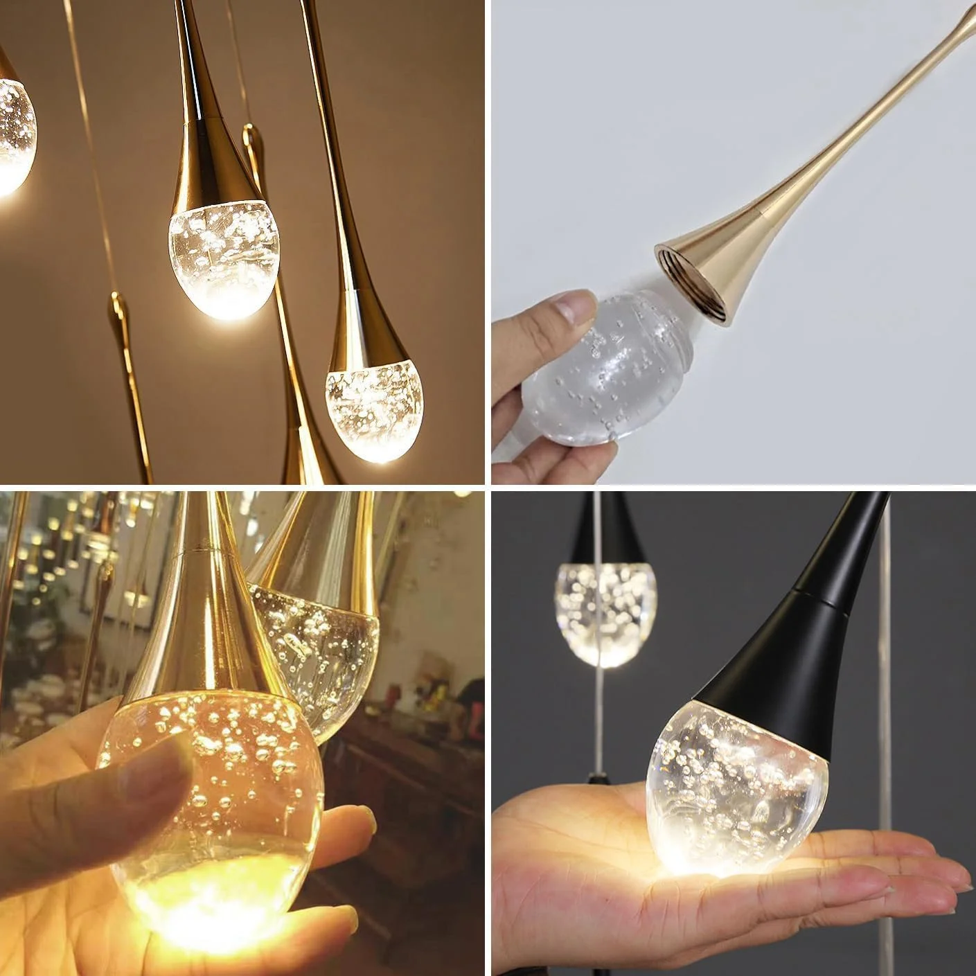 لوستر خطی 5 شاخه با قابلیت تنظیم 3 رنگ نور و دیمر، چراغ آویز کریستالی طرح قطره باران، لوستر سقفی آویز مناسب برای اتاق غذاخوری، آشپزخانه و کانتر، مدل Cha لوستر خطی 5 شاخه با قابلیت تنظیم 3 رنگ نور و دیمر، چراغ آویز کریستالی طرح قطره باران، لوستر سقفی آویز مناسب برای اتاق غذاخوری، آشپزخانه و کانتر، مدل Cha