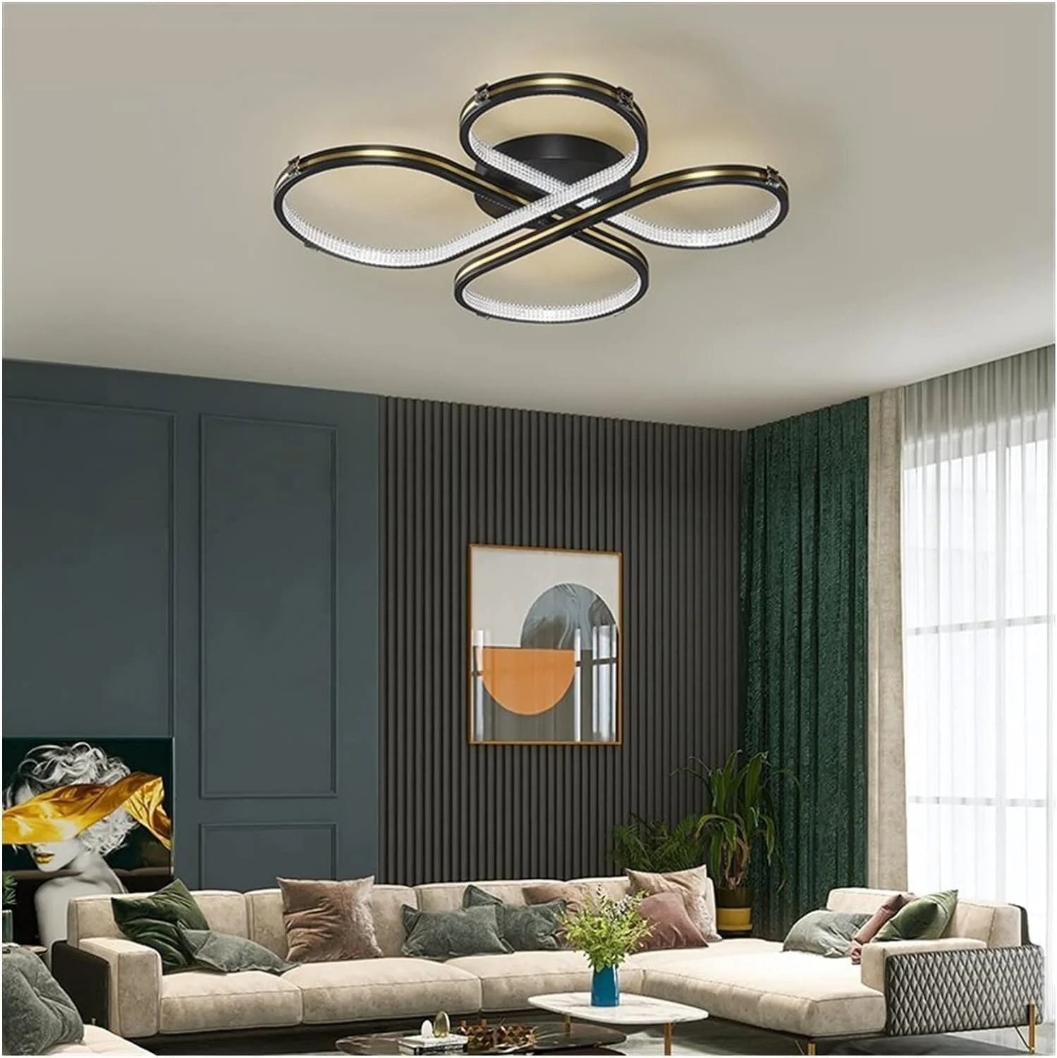 لوسترهای ال ای دی، چراغ های سقفی مشکی، لامپ های سقفی ال ای دی مدرن سازگار با اتاق نشیمن، اتاق خواب، اتاق غذاخوری، راهرو، چراغ های روشنایی، دکور مدرن، تک رنگ - 45 سانتی متر لوسترهای ال ای دی، چراغ های سقفی مشکی، لامپ های سقفی ال ای دی مدرن سازگار با اتاق نشیمن، اتاق خواب، اتاق غذاخوری، راهرو، چراغ های روشنایی، دکور مدرن، تک رنگ - 45 سانتی متر