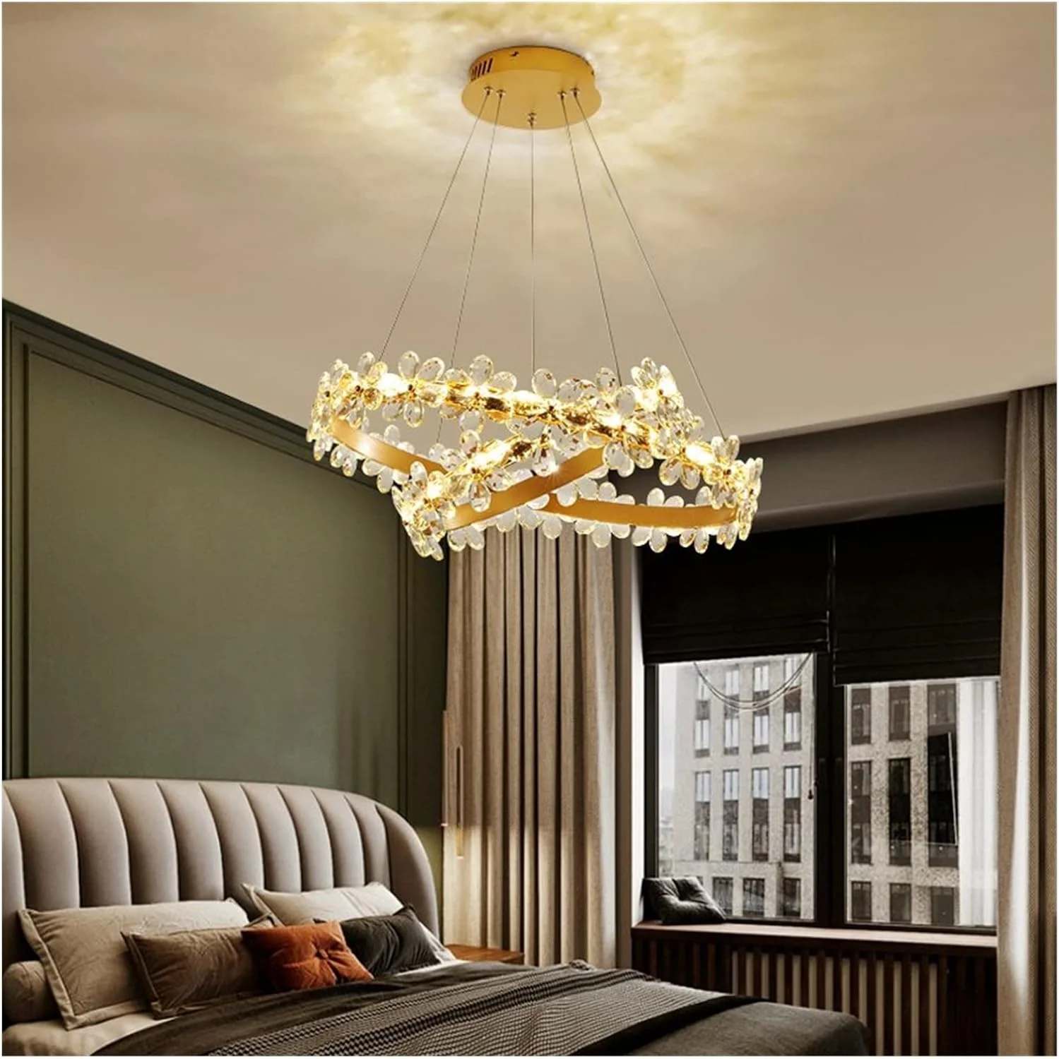 لوسترهای ال ای دی، لوستر کریستالی روشنایی قهوه ای طلایی لامپ ال ای دی سازگار با اتاق خواب ناهار خوری اتاق نشیمن دکور لوستر سقفی آویز، دکور مدرن، قهوه ای سفید گرم-D6080 لوسترهای ال ای دی، لوستر کریستالی روشنایی قهوه ای طلایی لامپ ال ای دی سازگار با اتاق خواب ناهار خوری اتاق نشیمن دکور لوستر سقفی آویز، دکور مدرن، قهوه ای سفید گرم-D6080