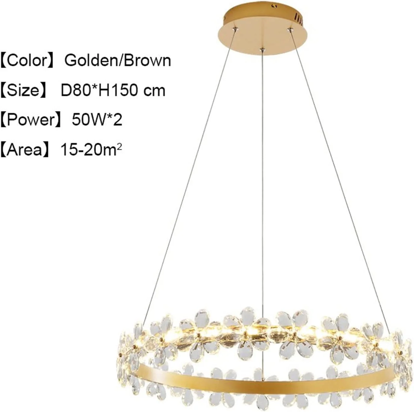 لوستر ال ای دی، روشنایی لوستر کریستالی قهوه ای طلایی ال ای دی سازگار با اتاق خواب، ناهار خوری، اتاق نشیمن، لوستر سقفی دکوری، آویز لوستر، دکور مدرن، طلایی 3 رنگ - D80 لوستر ال ای دی، روشنایی لوستر کریستالی قهوه ای طلایی ال ای دی سازگار با اتاق خواب، ناهار خوری، اتاق نشیمن، لوستر سقفی دکوری، آویز لوستر، دکور مدرن، طلایی 3 رنگ - D80
