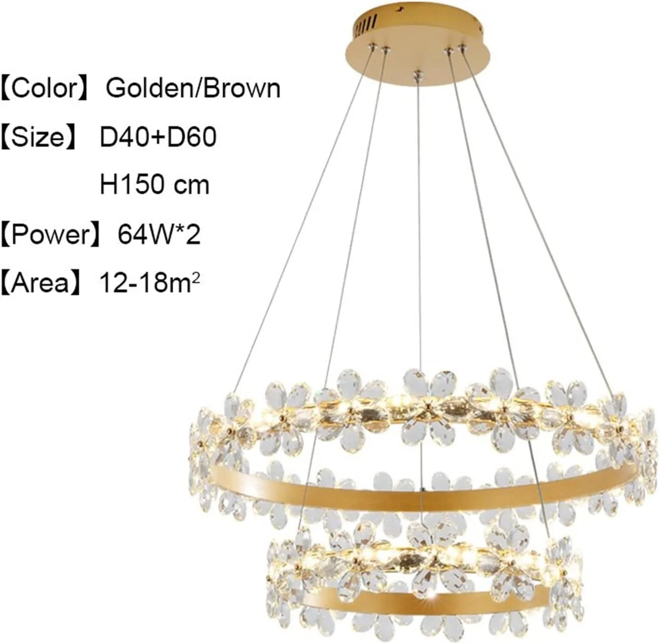 لوسترهای ال ای دی، روشنایی لوستر کریستالی طلایی قهوه ای سازگار با اتاق خواب، ناهارخوری، اتاق نشیمن، لوستر سقفی دکوری، لوستر آویز، دکور مدرن، قهوه ای-سفید گرم-D4060 لوسترهای ال ای دی، روشنایی لوستر کریستالی طلایی قهوه ای سازگار با اتاق خواب، ناهارخوری، اتاق نشیمن، لوستر سقفی دکوری، لوستر آویز، دکور مدرن، قهوه ای-سفید گرم-D4060
