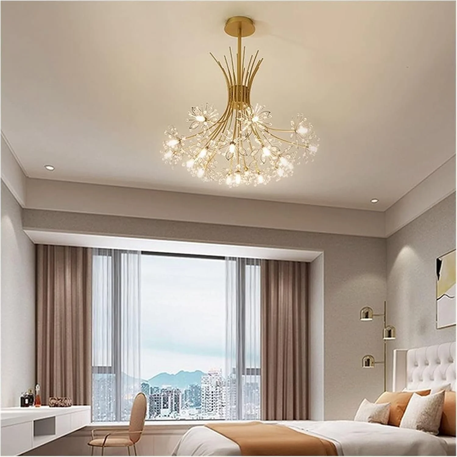 لوسترهای کریستالی ال ای دی مدرن و لوکس، لوستر آویز طلایی دکوراتیو، مناسب برای روشنایی اتاق نشیمن و آشپزخانه، دکور مدرن، طلایی-13شاخه قطر 45 در ارتفاع 50 سانتی متر لوسترهای کریستالی ال ای دی مدرن و لوکس، لوستر آویز طلایی دکوراتیو، مناسب برای روشنایی اتاق نشیمن و آشپزخانه، دکور مدرن، طلایی-13شاخه قطر 45 در ارتفاع 50 سانتی متر