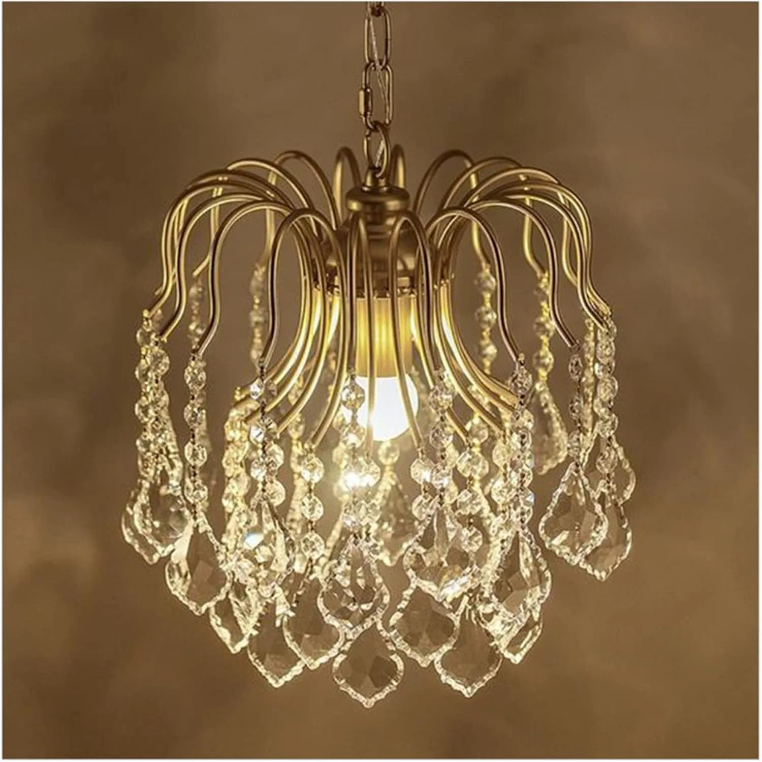 لوستر کریستالی مدرن K9، لوستر گرد کریستالی، چراغ آویز معلق زیبا، چراغ کوچک خلاقانه آمریکایی برای اتاق نشیمن، جزیره آشپزخانه، قطر 40 سانتی متر - طلایی لوستر کریستالی مدرن K9، لوستر گرد کریستالی، چراغ آویز معلق زیبا، چراغ کوچک خلاقانه آمریکایی برای اتاق نشیمن، جزیره آشپزخانه، قطر 40 سانتی متر - طلایی