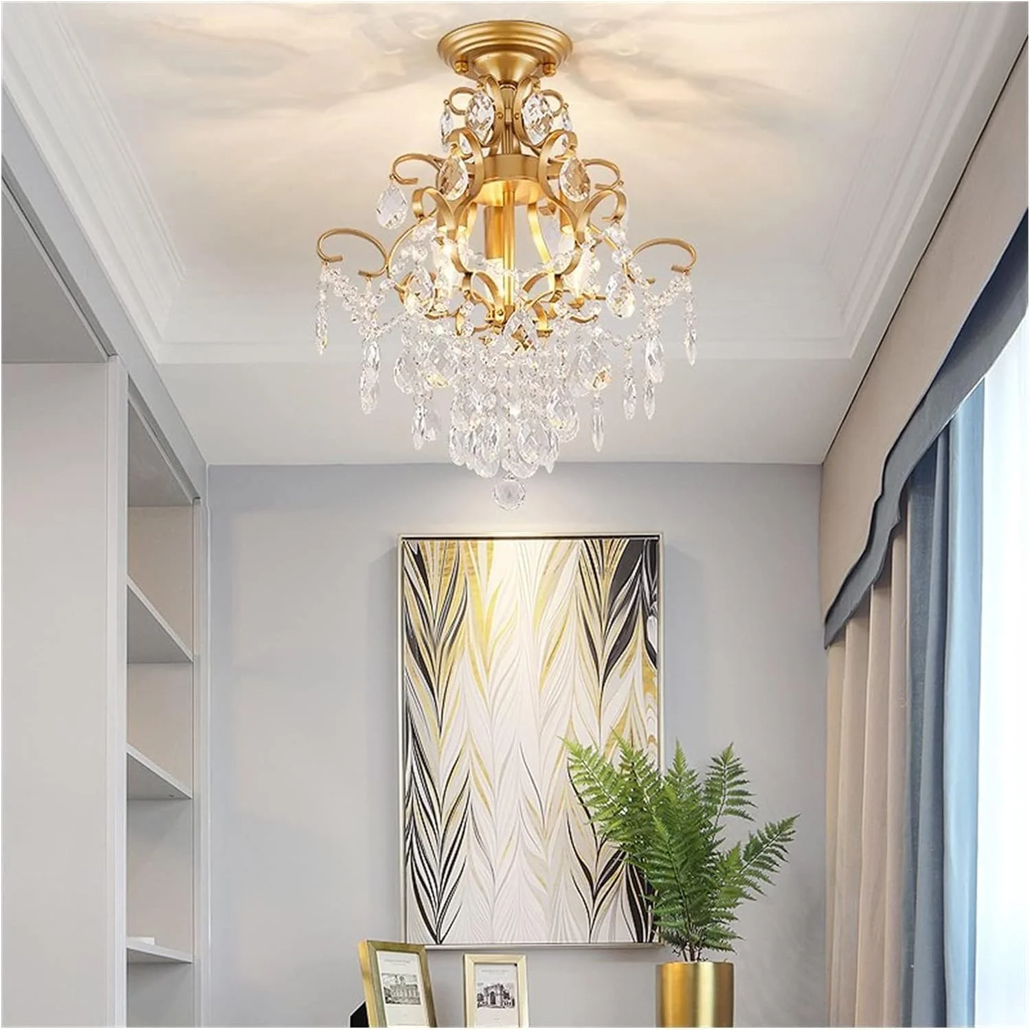 لوسترهای ال ای دی، چراغ های سقفی لامپ کریستالی طلایی سازگار با اتاق نشیمن آشپزخانه میز ناهار خوری اتاق راهرو راهروی نور سقفی ال ای دی مدرن، دکور مدرن، 3 چراغ لوسترهای ال ای دی، چراغ های سقفی لامپ کریستالی طلایی سازگار با اتاق نشیمن آشپزخانه میز ناهار خوری اتاق راهرو راهروی نور سقفی ال ای دی مدرن، دکور مدرن، 3 چراغ