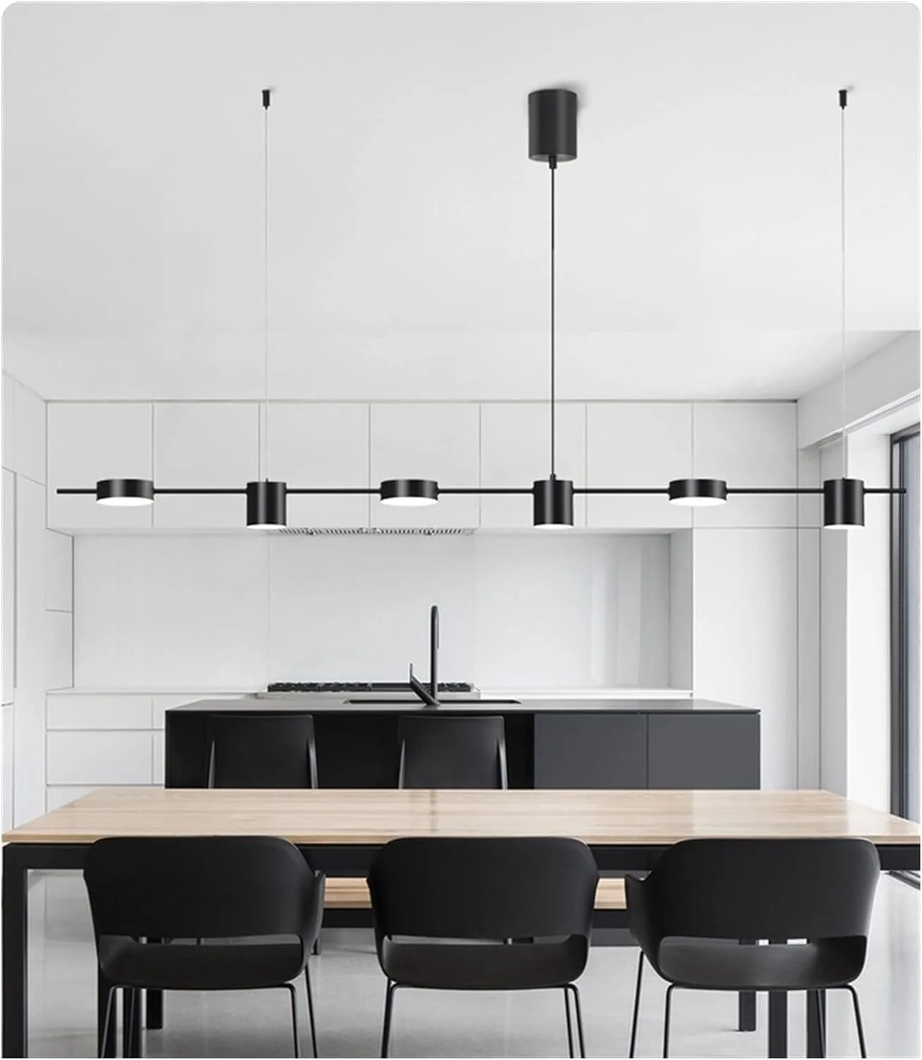 لوستر مدرن LED برای اتاق نشیمن، میز ناهارخوری، لوستر سقفی، چراغ آویز آشپزخانه، دکور مدرن، مشکی - 6 شاخه - سفید سرد لوستر مدرن LED برای اتاق نشیمن، میز ناهارخوری، لوستر سقفی، چراغ آویز آشپزخانه، دکور مدرن، مشکی - 6 شاخه - سفید سرد