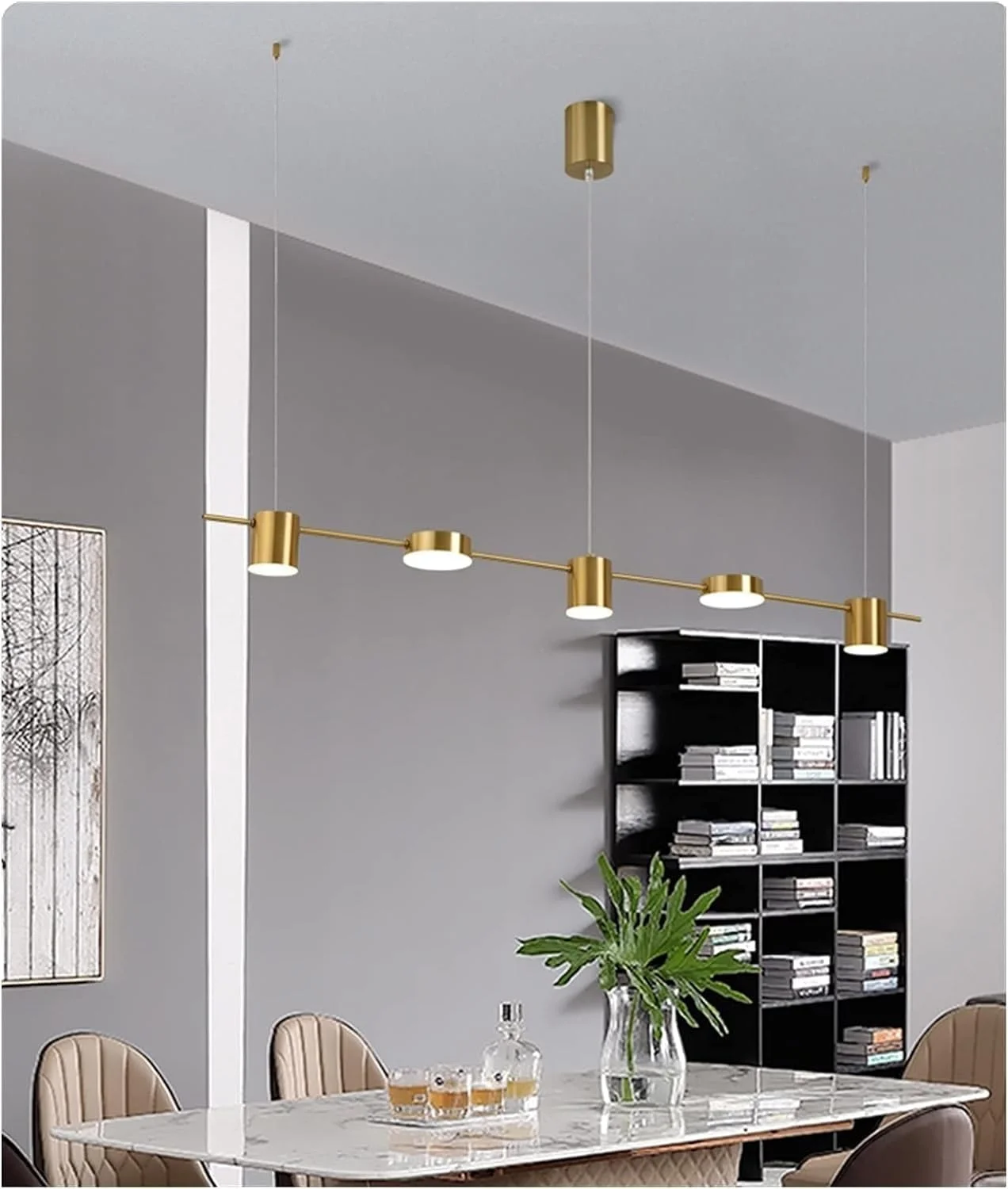 لوسترهای مدرن LED برای اتاق نشیمن، میز ناهارخوری، لوستر سقفی، چراغ آویز آشپزخانه، دکور مدرن، طلایی - 5 شاخه - سفید سرد لوسترهای مدرن LED برای اتاق نشیمن، میز ناهارخوری، لوستر سقفی، چراغ آویز آشپزخانه، دکور مدرن، طلایی - 5 شاخه - سفید سرد