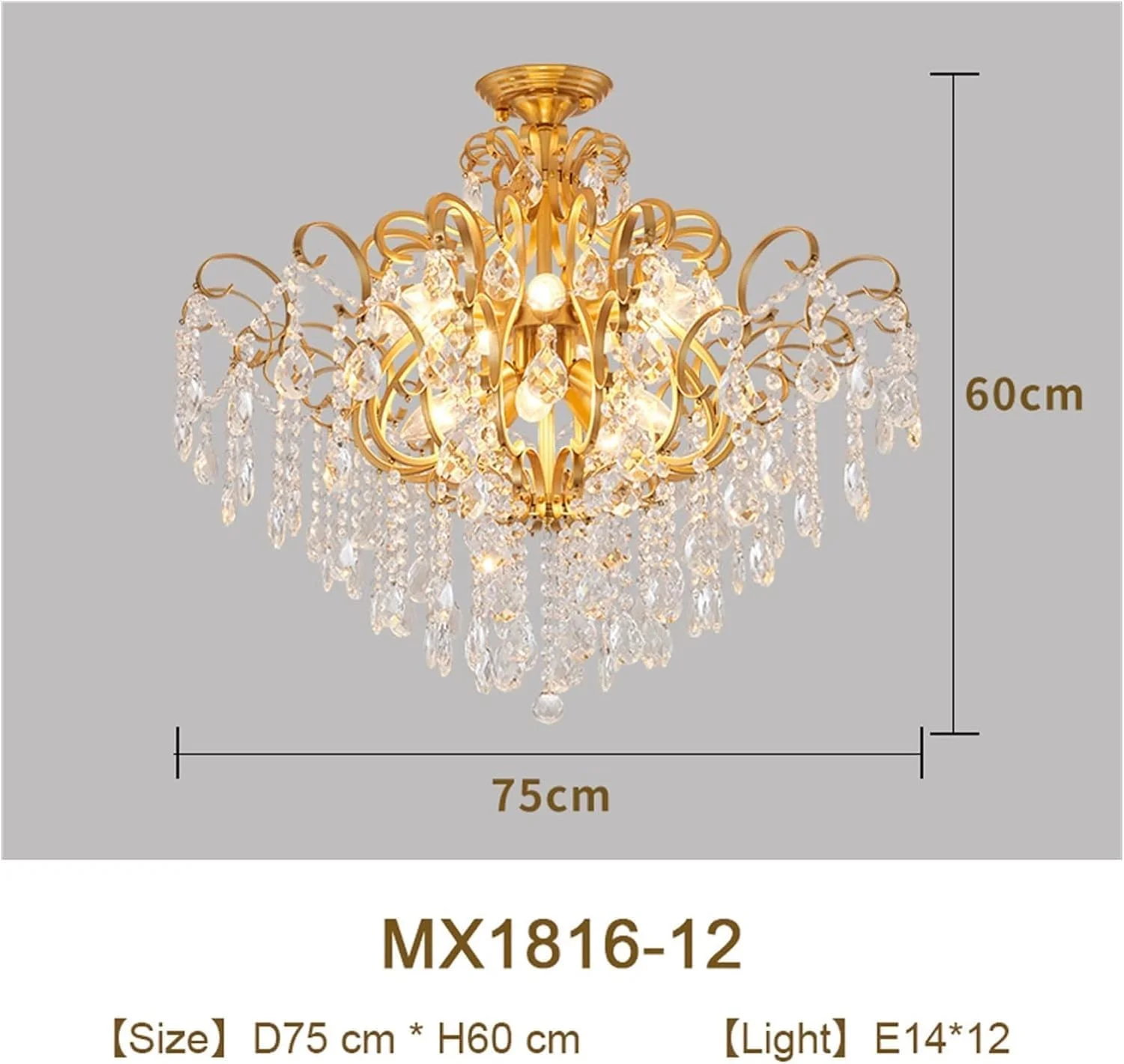 لوستر ال ای دی، چراغ های سقفی لامپ کریستالی طلایی سازگار با اتاق نشیمن آشپزخانه میز ناهار خوری اتاق راهرو چراغ سقفی ال ای دی مدرن، دکور مدرن، 12 چراغ لوستر ال ای دی، چراغ های سقفی لامپ کریستالی طلایی سازگار با اتاق نشیمن آشپزخانه میز ناهار خوری اتاق راهرو چراغ سقفی ال ای دی مدرن، دکور مدرن، 12 چراغ