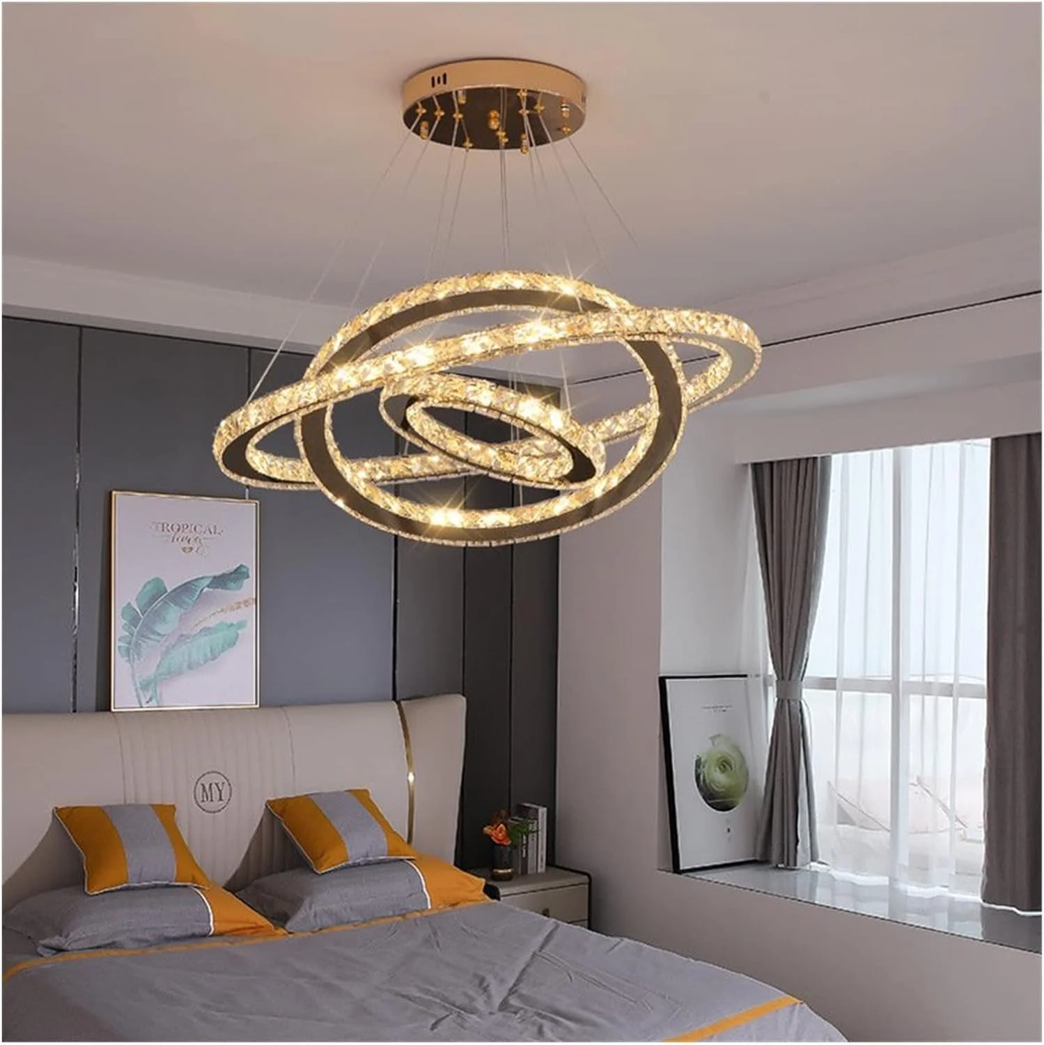لوستر مدرن ال ای دی، چراغ اتاق نشیمن، لوستر طلایی تیتانیومی مناسب اتاق خواب، آشپزخانه، اتاق غذاخوری، با قابلیت تنظیم نور با ریموت، دکور مدرن، 1 حلقه - 80 سانتی متر - دیمینگ لوستر مدرن ال ای دی، چراغ اتاق نشیمن، لوستر طلایی تیتانیومی مناسب اتاق خواب، آشپزخانه، اتاق غذاخوری، با قابلیت تنظیم نور با ریموت، دکور مدرن، 1 حلقه - 80 سانتی متر - دیمینگ