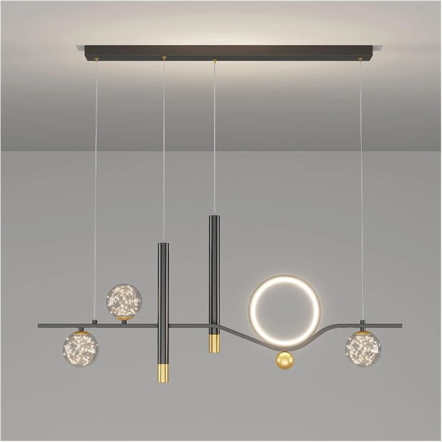 Led Modern Chandelier Lamp, Restaurant Chandelier Modern Led Bar Table Lamp Personality Decoration Compatible With Kitchen Line Gold Pendant Light,Modern Led Chandelier,Mod,C-black100cm-Threecolor Led Modern Chandelier Lamp, Restaurant Chandelier Modern Led Bar Table Lamp Personality Decoration Compatible With Kitchen Line Gold Pendant Light,Modern Led Chandelier,Mod,C-black100cm-Threecolor