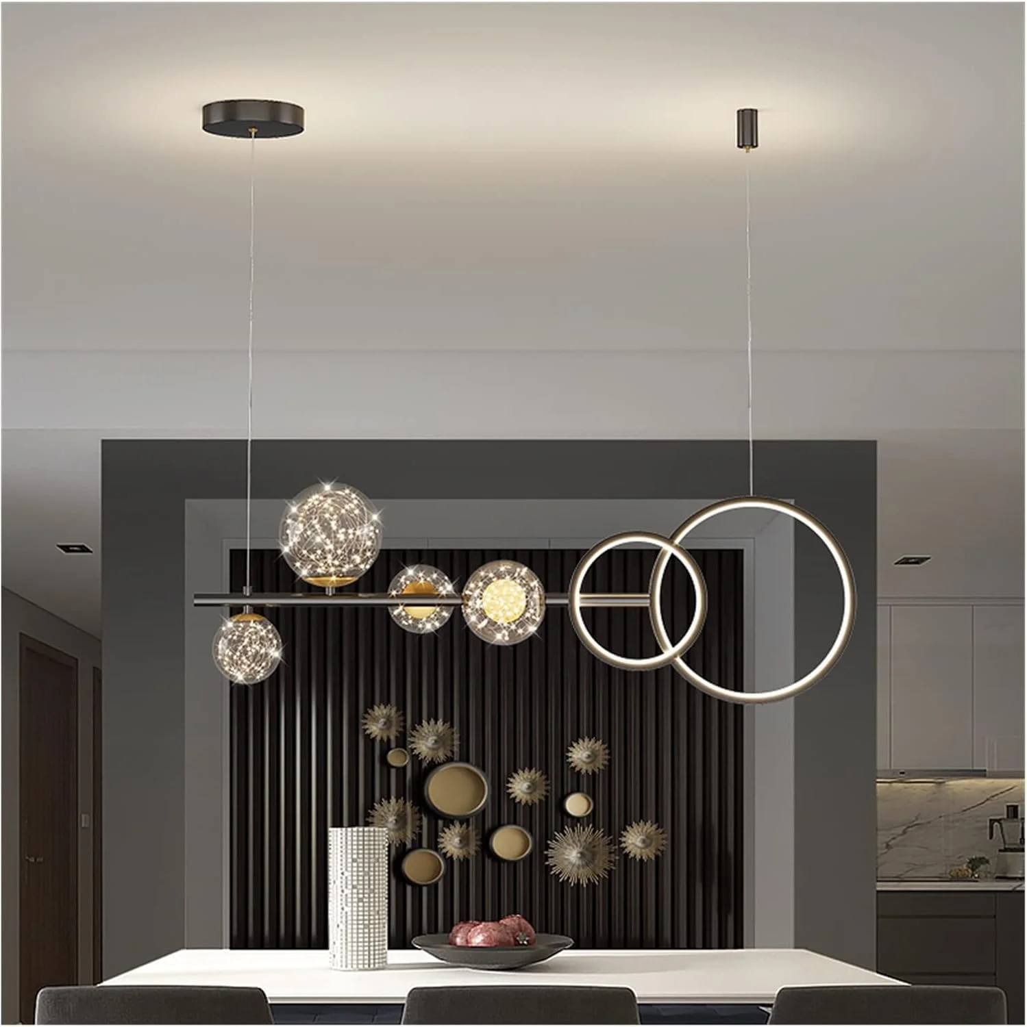 لوستر مدرن ال ای دی، لوستر رستورانی مدرن ال ای دی، چراغ آویز طلایی خطی مناسب برای دکوراسیون آشپزخانه، لوستر ال ای دی مدرن، مدل B-مشکی 100 سانتی متر-سه رنگ لوستر مدرن ال ای دی، لوستر رستورانی مدرن ال ای دی، چراغ آویز طلایی خطی مناسب برای دکوراسیون آشپزخانه، لوستر ال ای دی مدرن، مدل B-مشکی 100 سانتی متر-سه رنگ