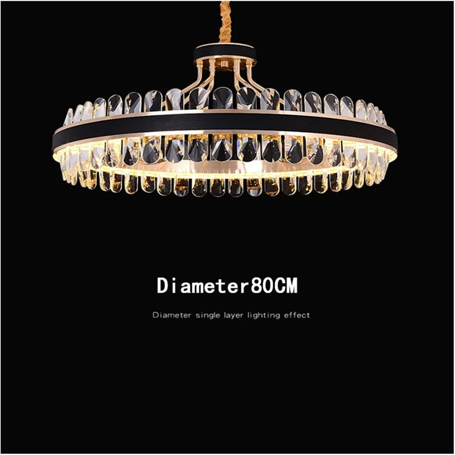 لوستر کریستالی ال ای دی مدرن آویز گرد/مستطیلی طلایی سازگار با نورپردازی دکوراسیون منزل، دکور مدرن لوستر کریستالی ال ای دی مدرن آویز گرد/مستطیلی طلایی سازگار با نورپردازی دکوراسیون منزل، دکور مدرن