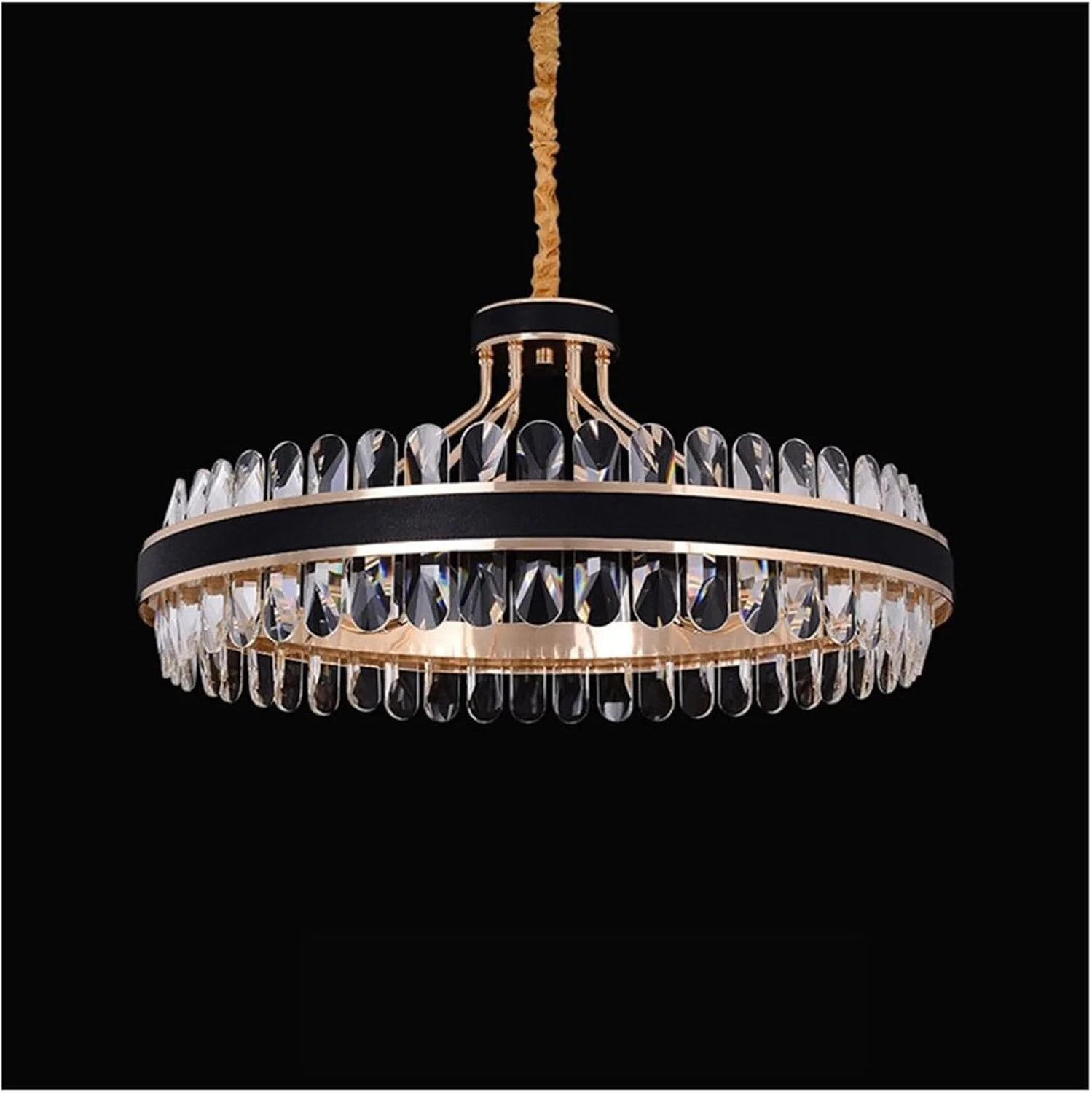 لوستر کریستالی ال ای دی مدرن آویز گرد/مستطیلی طلایی سازگار با نورپردازی دکوراسیون منزل، دکور مدرن لوستر کریستالی ال ای دی مدرن آویز گرد/مستطیلی طلایی سازگار با نورپردازی دکوراسیون منزل، دکور مدرن