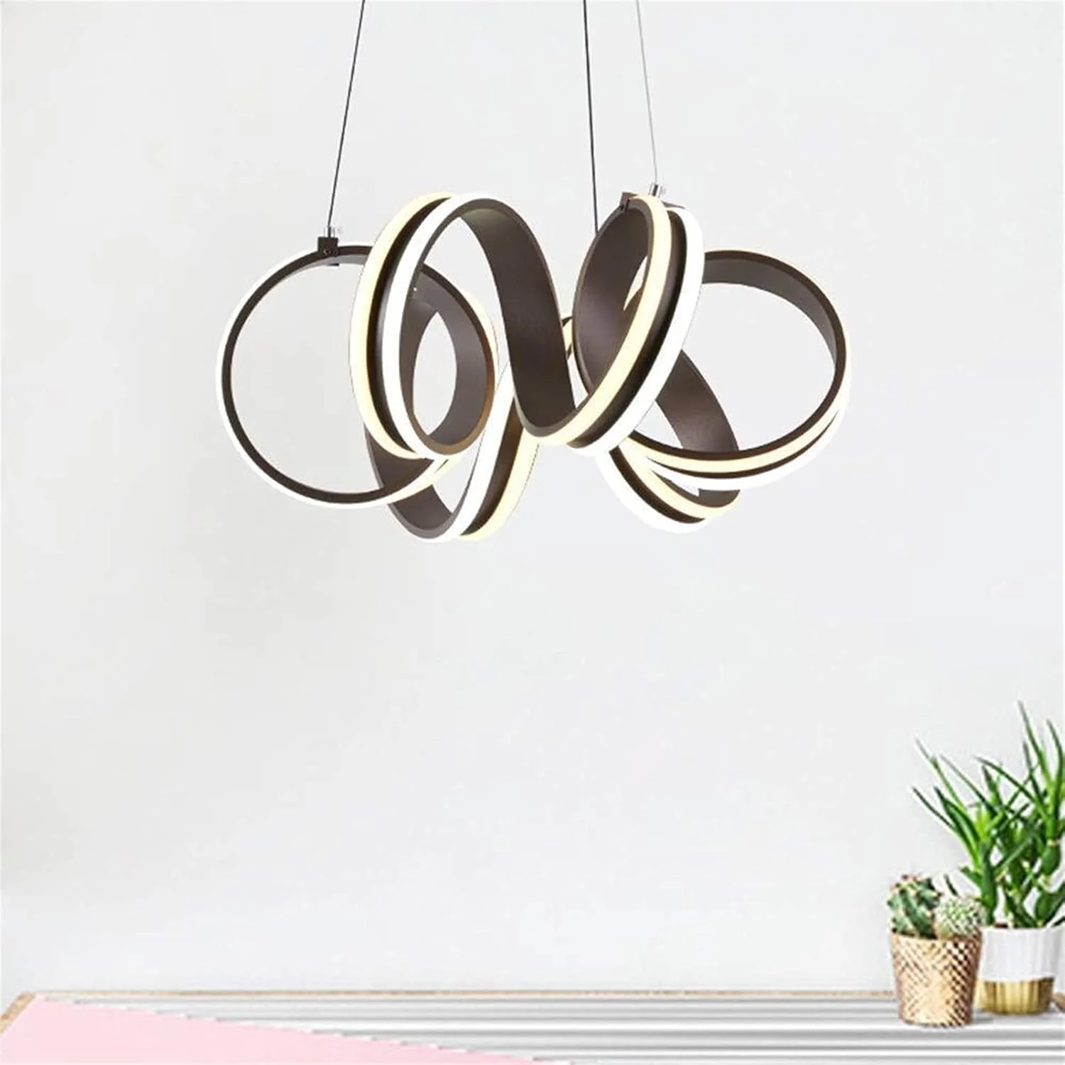 لوستر شخصیت عالی خلاقانه مارپیچ قهوه ای آهن فرفورژه سیلیکونی سایز 50cm*50cm مناسب روشنایی کافه بار رستوران اتاق خواب مطالعه اتاق نشیمن لوستر شخصیت عالی خلاقانه مارپیچ قهوه ای آهن فرفورژه سیلیکونی سایز 50cm*50cm مناسب روشنایی کافه بار رستوران اتاق خواب مطالعه اتاق نشیمن