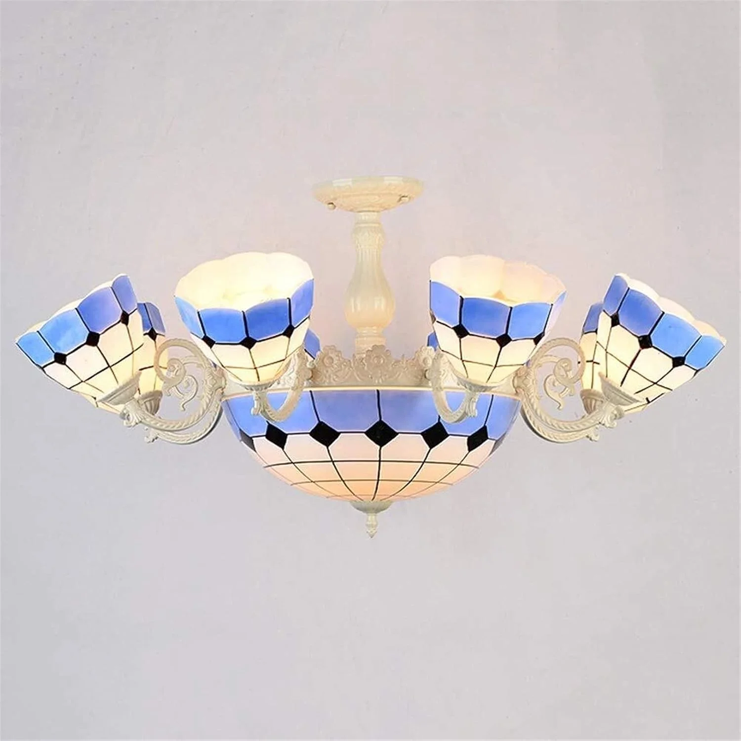 لوستر مدل Zhonghai مناسب اتاق نشیمن و اتاق خواب، لوستر آبی رنگ، روشنایی رستوران، چراغ سقفی، لوستر فلزی 8+3 با ابعاد 95 در 50 سانتی متر لوستر مدل Zhonghai مناسب اتاق نشیمن و اتاق خواب، لوستر آبی رنگ، روشنایی رستوران، چراغ سقفی، لوستر فلزی 8+3 با ابعاد 95 در 50 سانتی متر