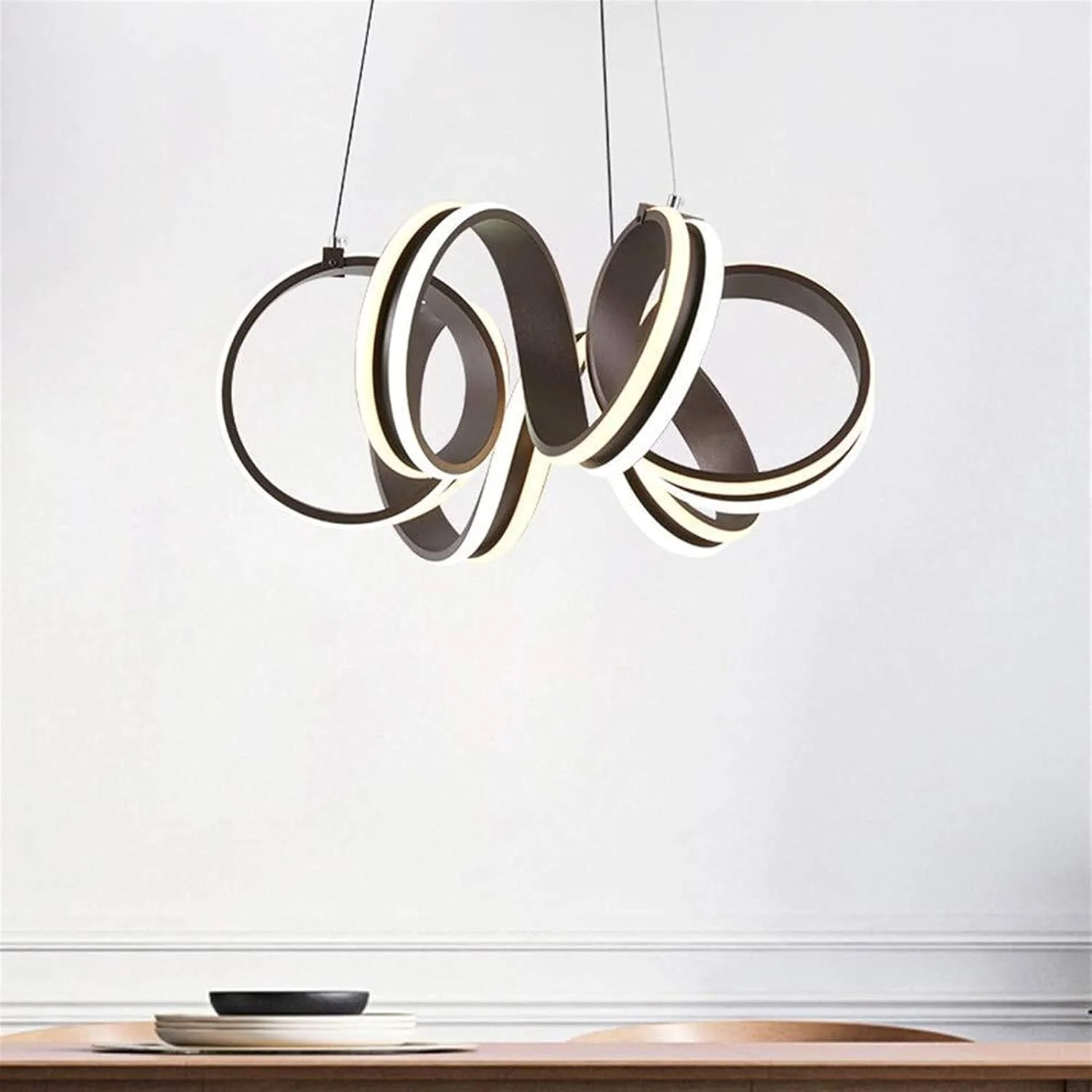 لوستر شخصیت عالی خلاقانه مارپیچ قهوه ای آهن فرفورژه سیلیکونی سایز 50cm*50cm مناسب روشنایی کافه بار رستوران اتاق خواب مطالعه اتاق نشیمن لوستر شخصیت عالی خلاقانه مارپیچ قهوه ای آهن فرفورژه سیلیکونی سایز 50cm*50cm مناسب روشنایی کافه بار رستوران اتاق خواب مطالعه اتاق نشیمن