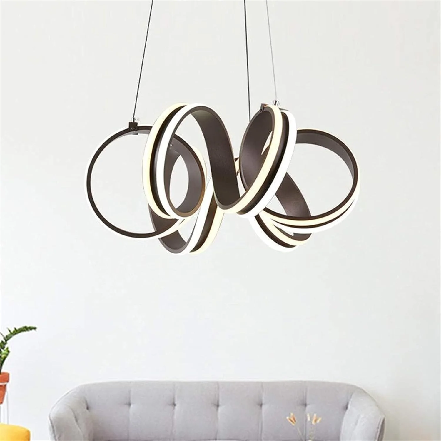 لوستر شخصیت عالی خلاقانه مارپیچ قهوه ای آهن فرفورژه سیلیکونی سایز 50cm*50cm مناسب روشنایی کافه بار رستوران اتاق خواب مطالعه اتاق نشیمن لوستر شخصیت عالی خلاقانه مارپیچ قهوه ای آهن فرفورژه سیلیکونی سایز 50cm*50cm مناسب روشنایی کافه بار رستوران اتاق خواب مطالعه اتاق نشیمن