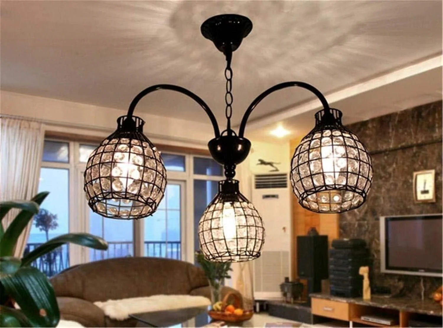 لوستر شاخه ای مناسب نورپردازی داخلی، لامپ ال ای دی 3 شعله، شاخه های آکریلیک، مناسب اتاق نشیمن و اتاق خواب، لوستر فلزی، نور سفید لوستر شاخه ای مناسب نورپردازی داخلی، لامپ ال ای دی 3 شعله، شاخه های آکریلیک، مناسب اتاق نشیمن و اتاق خواب، لوستر فلزی، نور سفید