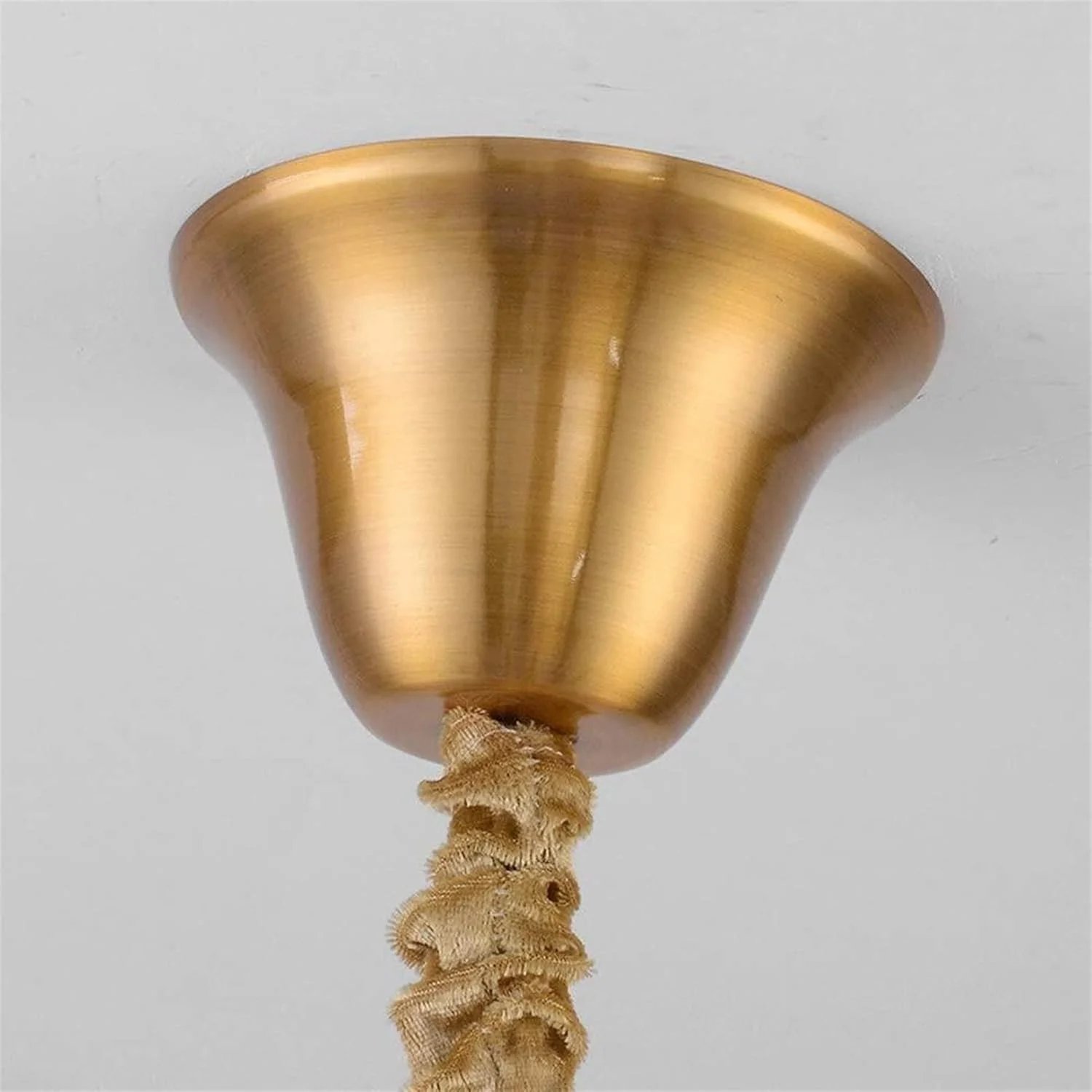 لوستر کریستالی طلایی بی‌نقص مناسب اتاق نشیمن، اتاق خواب، رستوران، کافی شاپ، مدرن، شید شیشه ای، هنر آهن، چراغ سقفی با 5 منبع نور، 90x30x25 سانتی متر