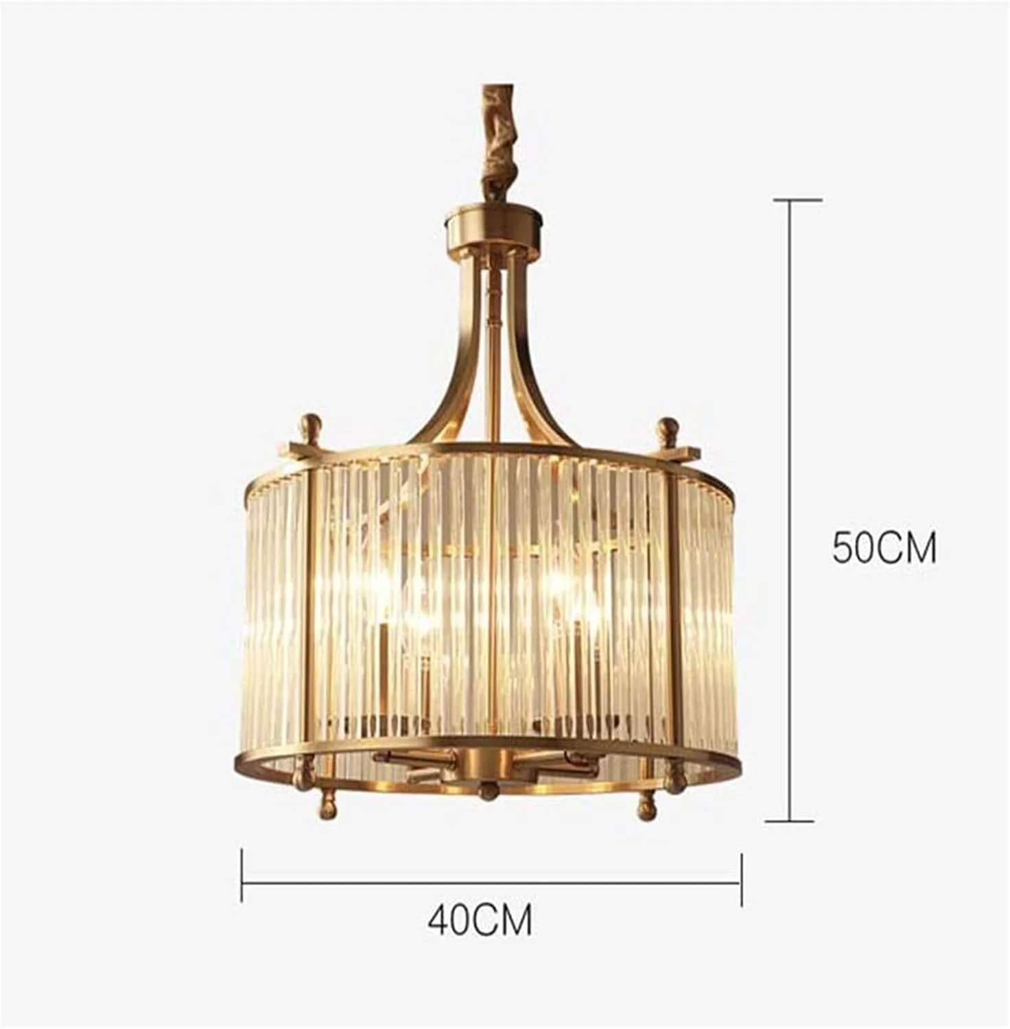 لوستر طلایی آمریکایی به سبک نوردیک، آبکاری شده، آهن فرفورژه، استوانه ای، کریستال شیشه ای، مناسب اتاق نشیمن، رستوران، سالن، اتاق خواب لوستر طلایی آمریکایی به سبک نوردیک، آبکاری شده، آهن فرفورژه، استوانه ای، کریستال شیشه ای، مناسب اتاق نشیمن، رستوران، سالن، اتاق خواب
