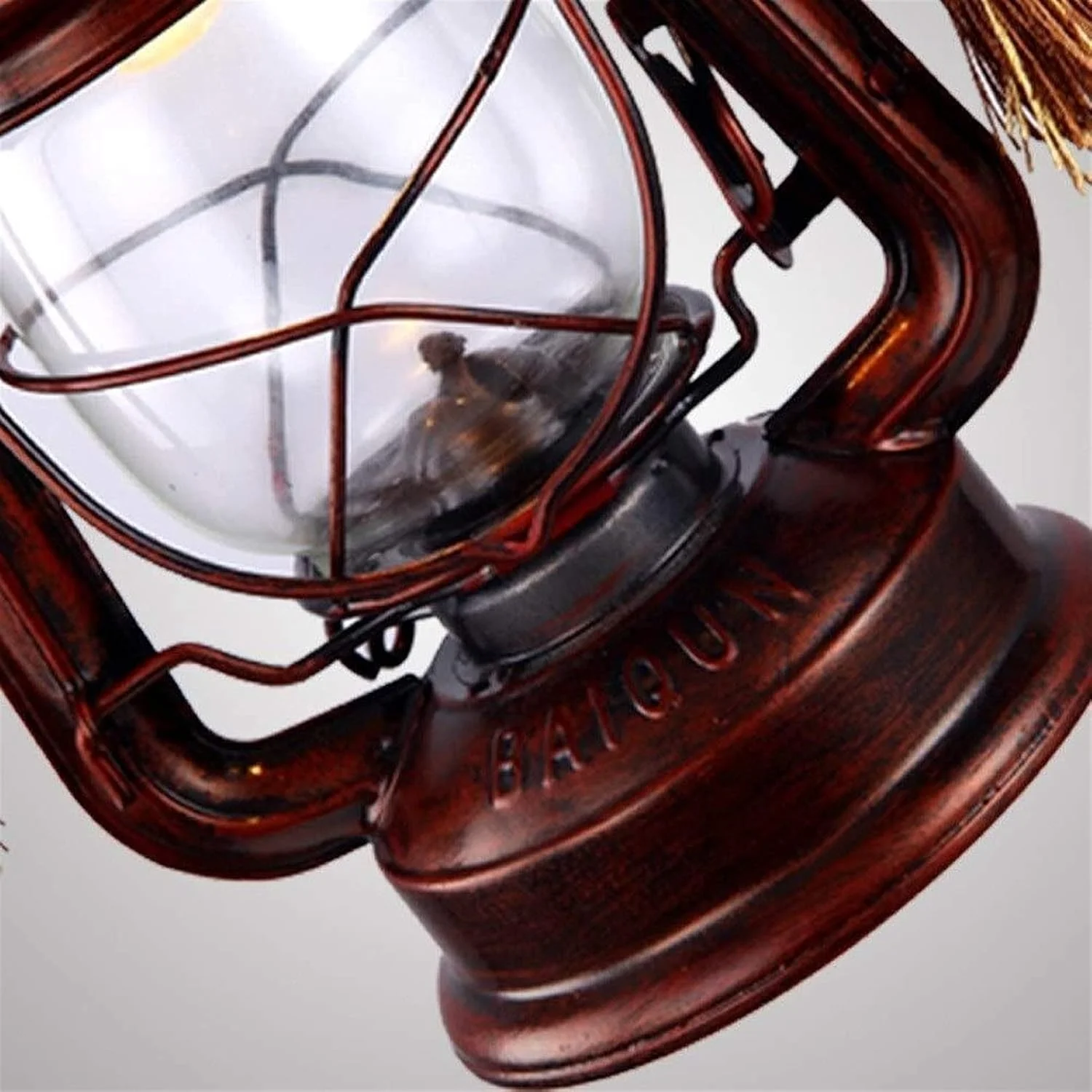 لوستر آویز فانوسی چوبی، فلزی و شیشه ای، دکوراسیون هنری اتاق، چراغ آویز، روشنایی سقف، تزئینات اتاق ناهارخوری، راهرو، پله ها، دکوراسیون اتاق نشیمن E27