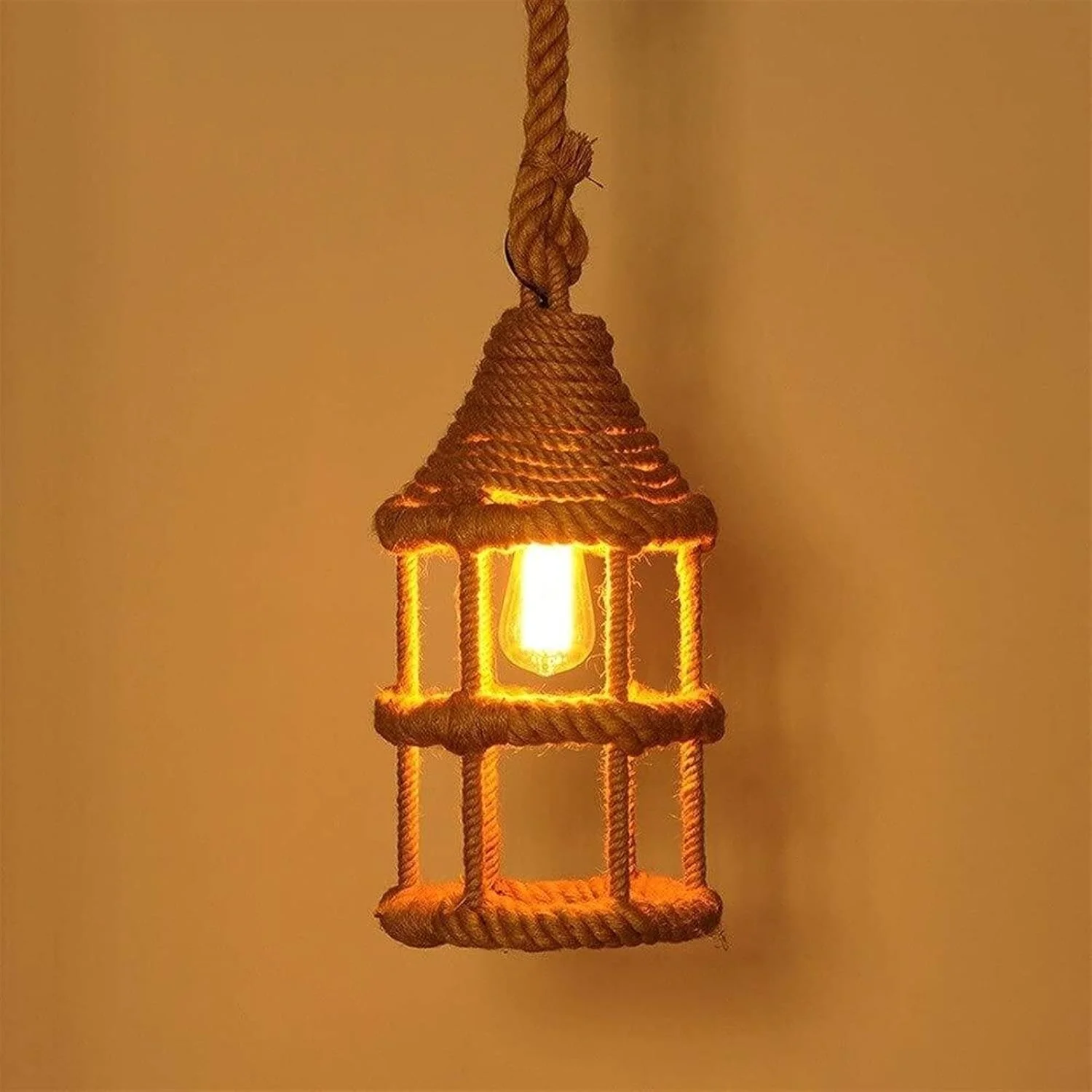 لوستر آویز اتاق ناهارخوری، چراغ آویز، چراغ سقفی، دکور هنری اتاق، طناب کنفی، فلز آهنی، روستیک نوردیک برای راهرو، بار، کافه، دکوراسیون اتاق زیر شیروانی، لامپ E14 لوستر آویز اتاق ناهارخوری، چراغ آویز، چراغ سقفی، دکور هنری اتاق، طناب کنفی، فلز آهنی، روستیک نوردیک برای راهرو، بار، کافه، دکوراسیون اتاق زیر شیروانی، لامپ E14