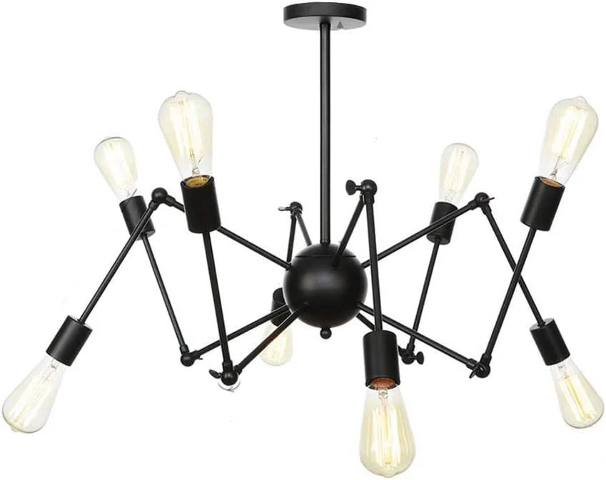 لوستر طلایی E26، چراغ آویز مدرن، روشنایی، مناسب برای آشپزخانه، اتاق نشیمن، اتاق غذاخوری، اتاق خواب، مزرعه، تک رنگ - 8 شاخه لوستر طلایی E26، چراغ آویز مدرن، روشنایی، مناسب برای آشپزخانه، اتاق نشیمن، اتاق غذاخوری، اتاق خواب، مزرعه، تک رنگ - 8 شاخه