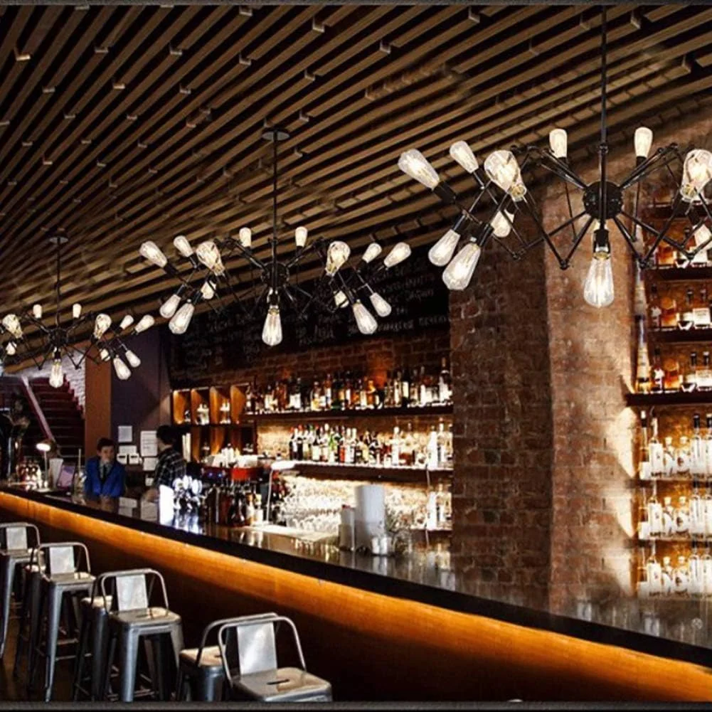 لوستر طلایی E26، چراغ آویز مدرن، روشنایی، مناسب برای آشپزخانه، اتاق نشیمن، اتاق غذاخوری، اتاق خواب، خانه روستایی، تک رنگ - 14 شاخه لوستر طلایی E26، چراغ آویز مدرن، روشنایی، مناسب برای آشپزخانه، اتاق نشیمن، اتاق غذاخوری، اتاق خواب، خانه روستایی، تک رنگ - 14 شاخه