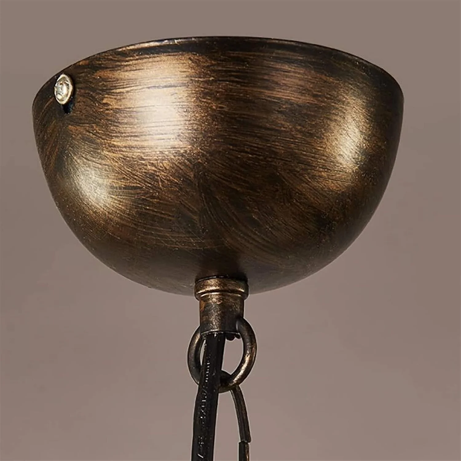 لوستر ال ای دی عالی + رشته ای، чердак یکپارچهسازی با سیستمعامل، آهن فرفورژه خلاقانه، گرد، 4 لامپ، سر قابل تنظیم، کافه بار، رستوران، لوستر/لامپ کروی