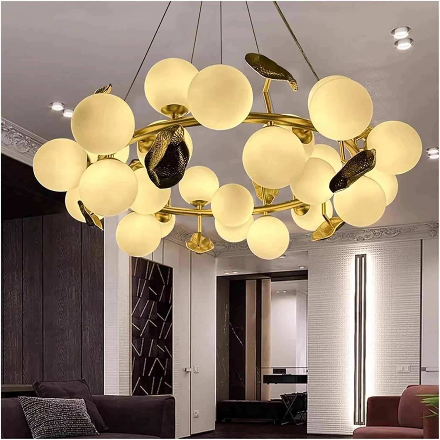 لوستر کره هنری طلایی برنجی، چراغ آویز هندسی مدرن 120 سانتی متری مناسب دکور خانه، چراغ های ال ای دی برای آشپزخانه، دکور مدرن، دیمینگ - 100 سانتی متر لوستر کره هنری طلایی برنجی، چراغ آویز هندسی مدرن 120 سانتی متری مناسب دکور خانه، چراغ های ال ای دی برای آشپزخانه، دکور مدرن، دیمینگ - 100 سانتی متر